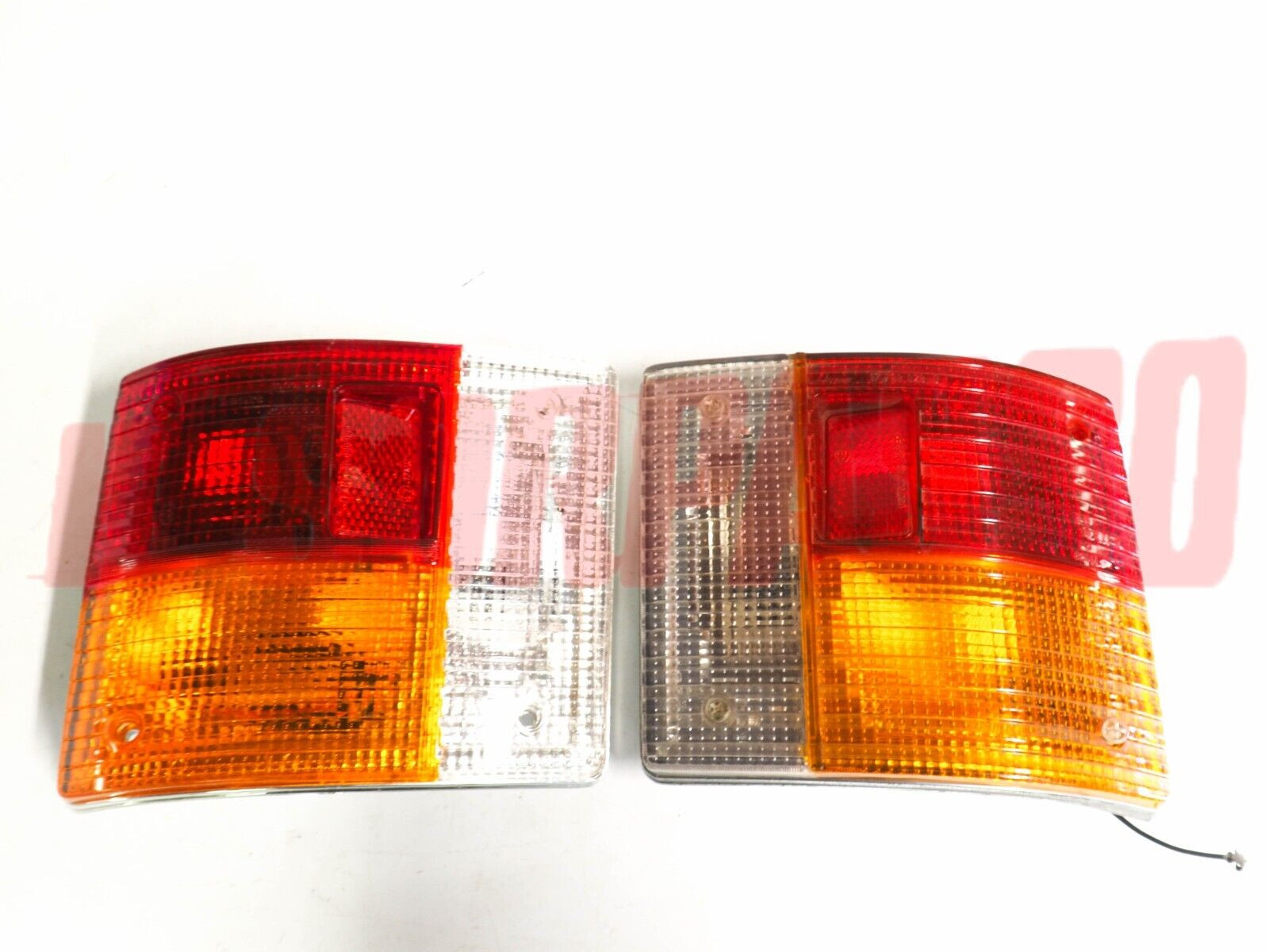 FANALI POSTERIORI DESTRO SINISTRO AUTOBIANCHI A112 3 SERIE ABARTH CROMATI RIGATI