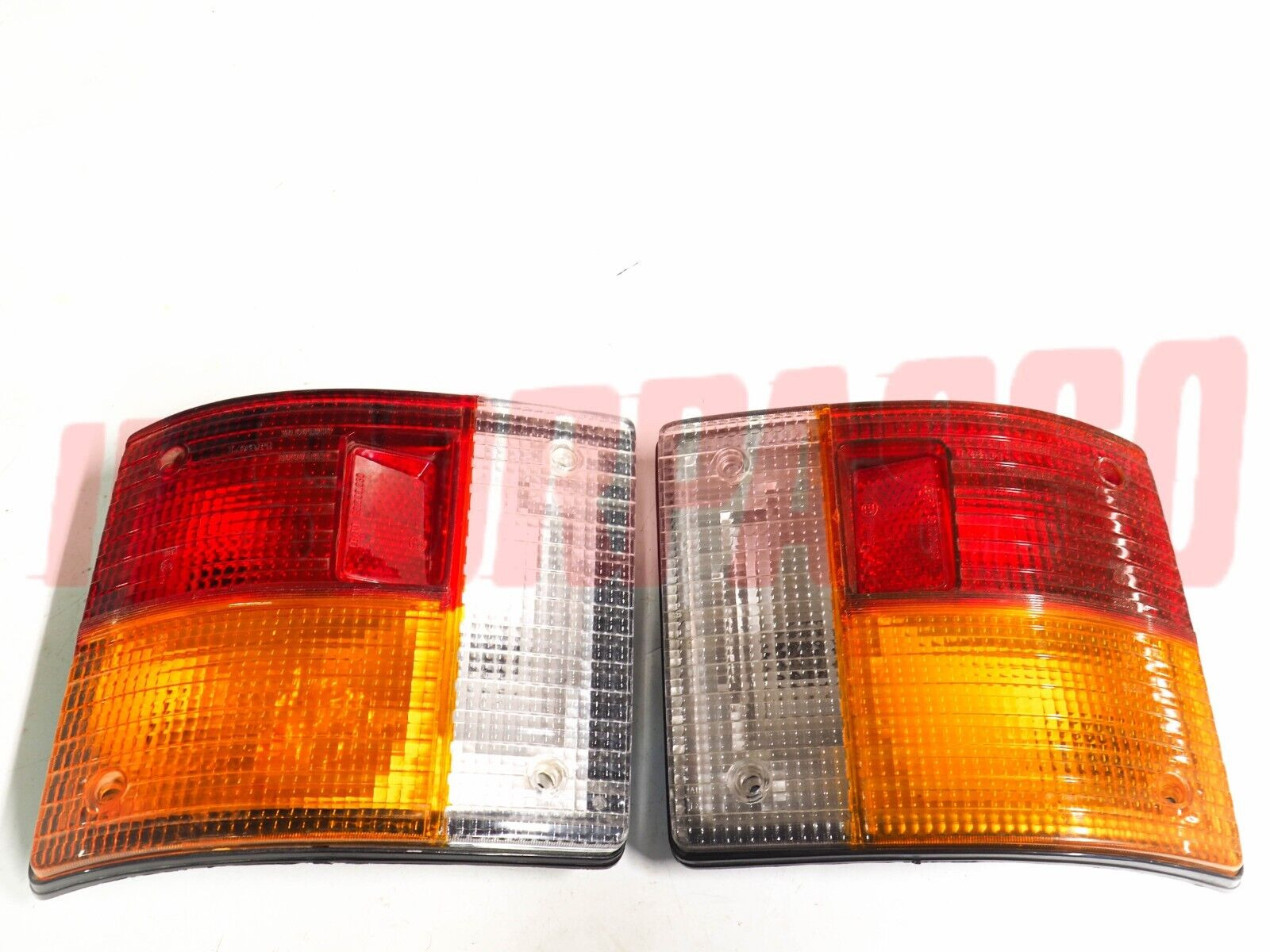 FANALI POSTERIORI DESTRO SINISTRO AUTOBIANCHI A112 3 SERIE ABARTH NERI RIGATI