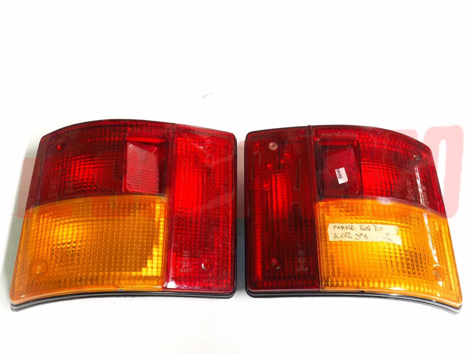 FANALI POSTERIORI DESTRO SINISTRO AUTOBIANCHI A112 3 SERIE ABARTH NERI LISCI