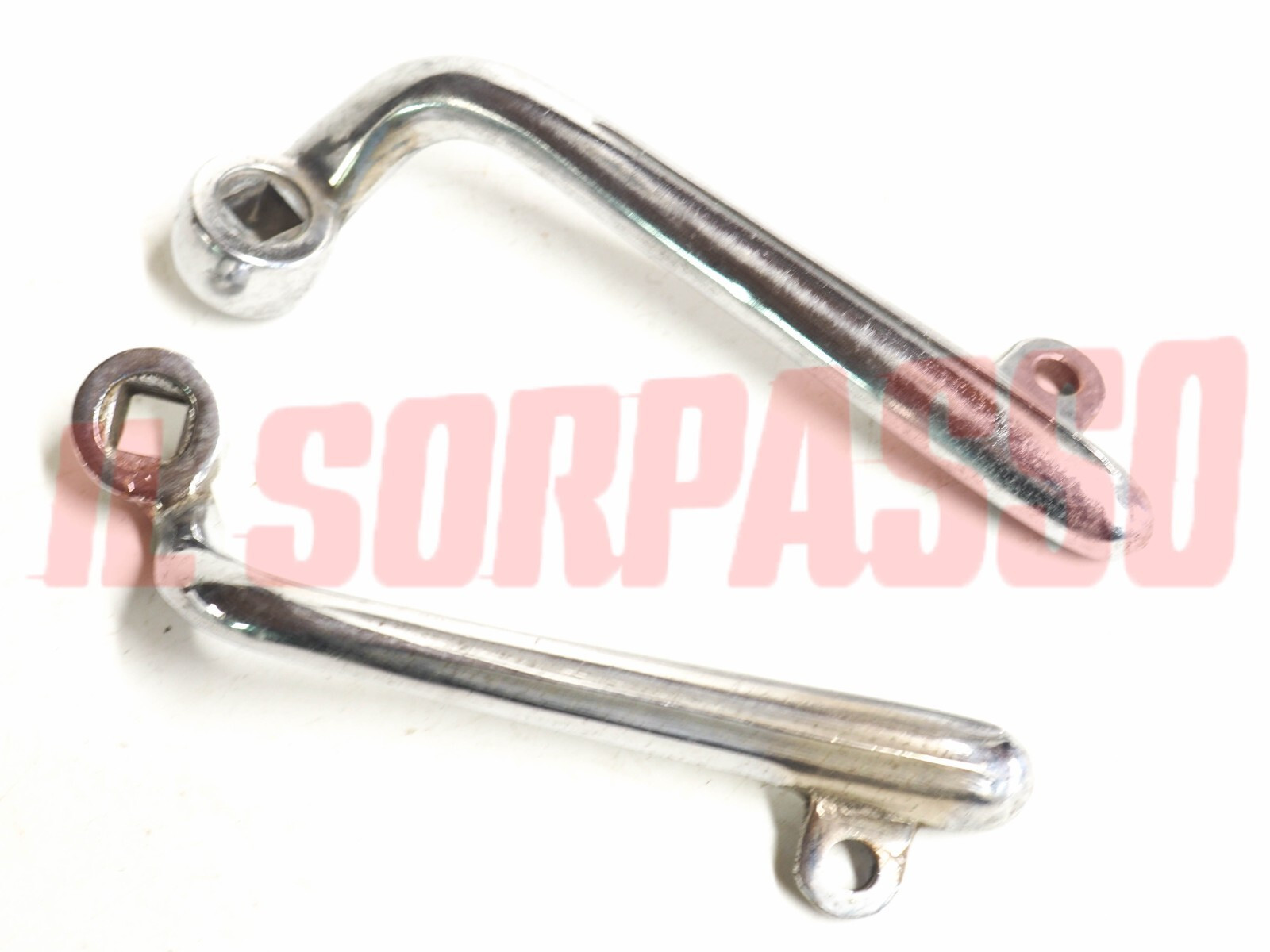 MANIGLIE APRI PORTA DESTRA + SINISTRA CON ASOLA FIAT 1100 A B E MUSONE ORIGINALI