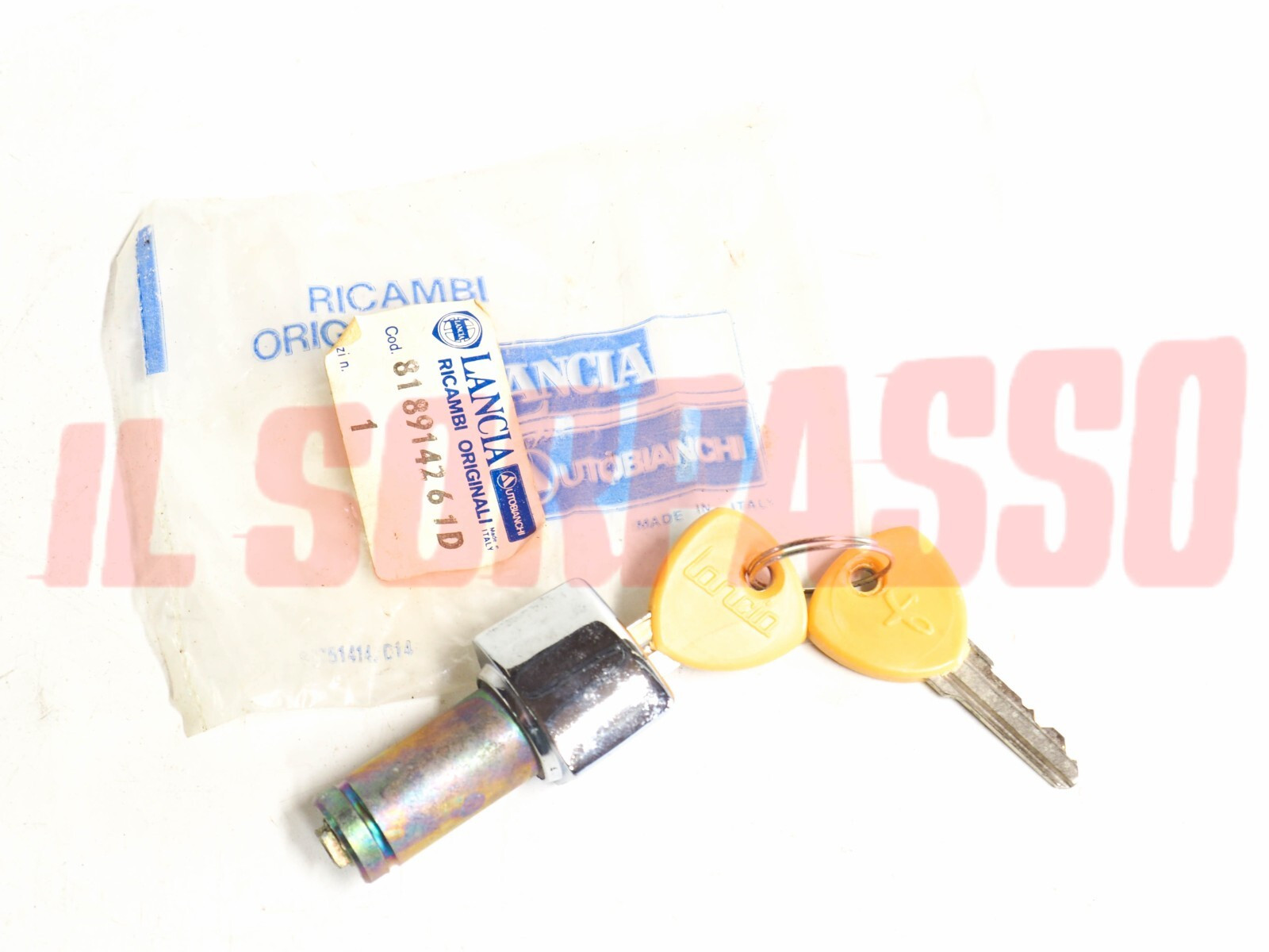 CILINDRETTO BLOCCHETTO MANIGLIA PORTA LANCIA FULVIA COUPE HF ORIGINALE 81891426