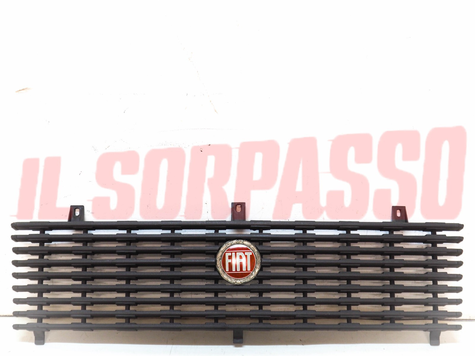 MASCHERINA GRIGLIA CALNADRA + STEMMA FIAT ARGENTA MK1 ORIGINALE