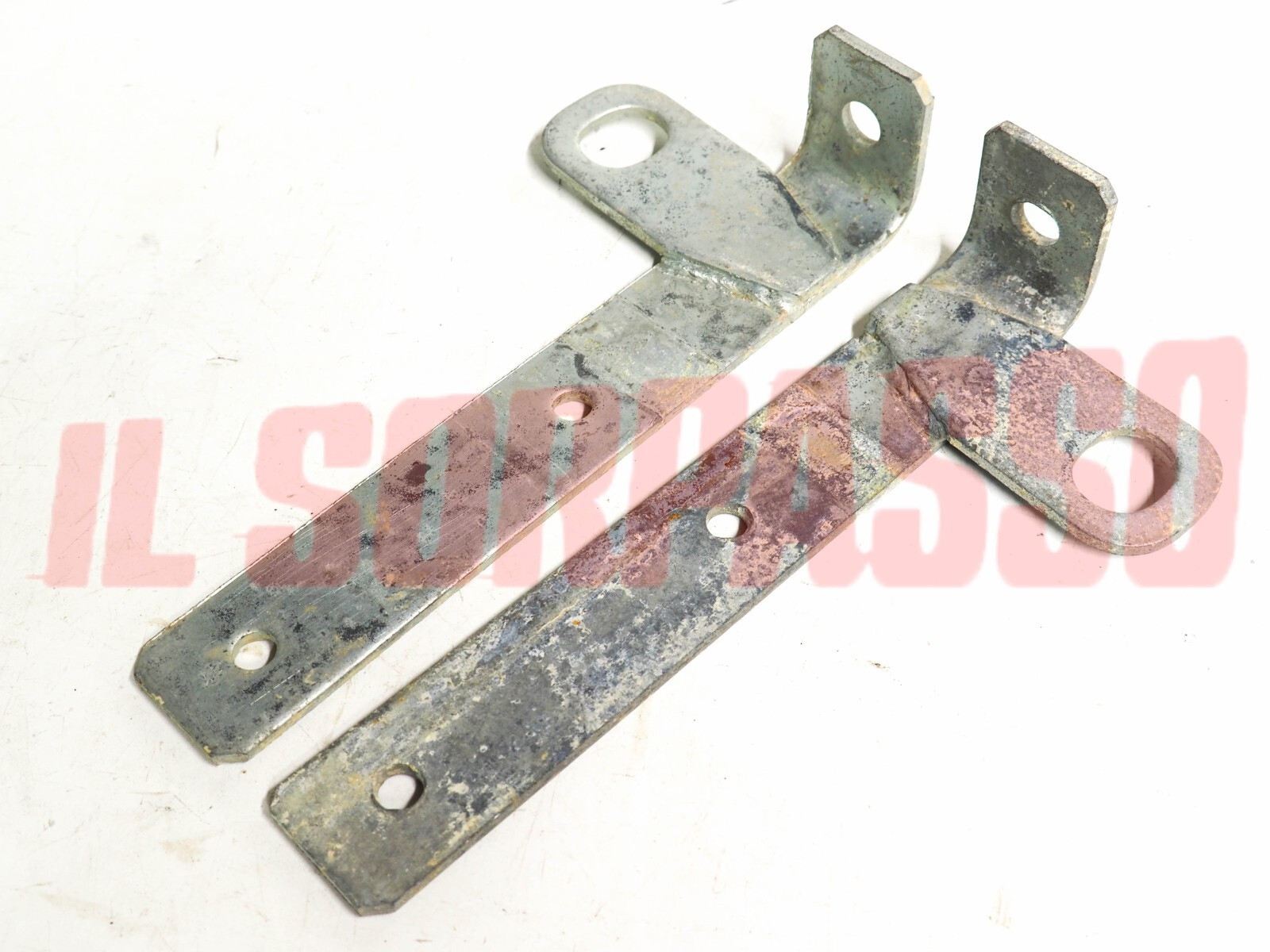 STAFFE PARAURTI POSTERIORE DESTRA + SINISTRA FIAT 124 BERLINA ORIGINALI