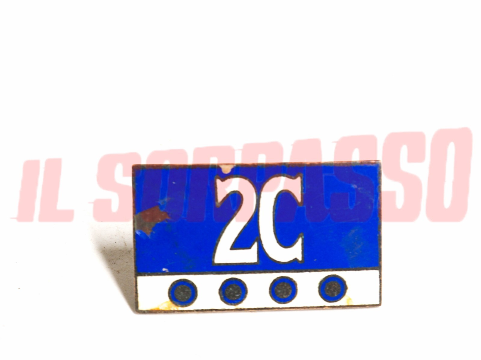 SCRITTA SIGLA STEMMA MASCHERINA LANCIA FULVIA BERLINA 2C ORIGINALE SMALTATA