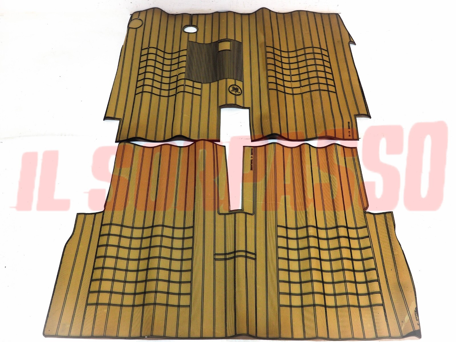 SOPRA TAPPETI BEIGE NERI CITROEN DYANE ORIGINALE BIZANTINO