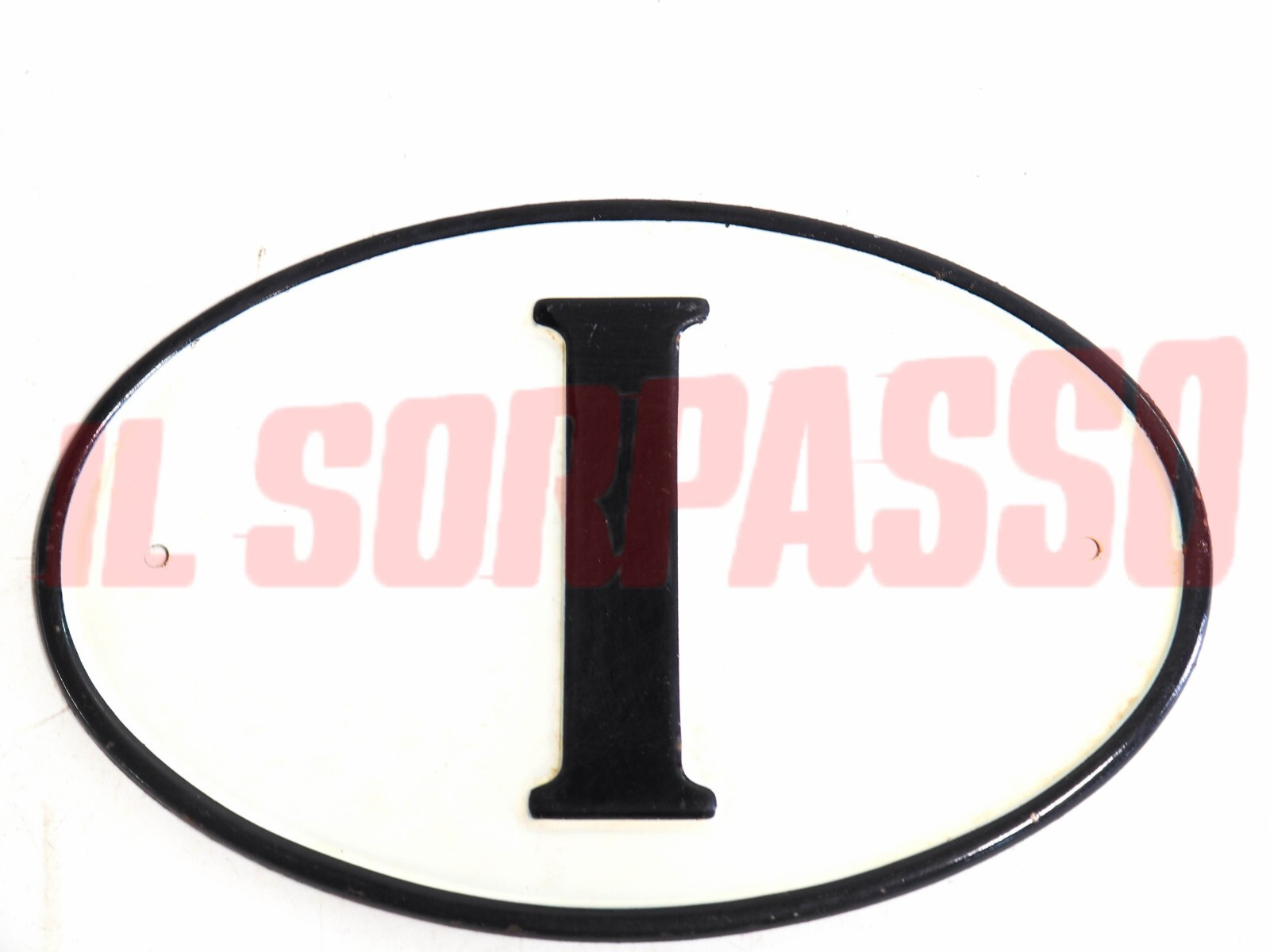 FREGIO EMBLEMA STEMMA ITALIA ACCESSORIO FIAT 500 600 850 1100 1500 BIANCHINA NOS