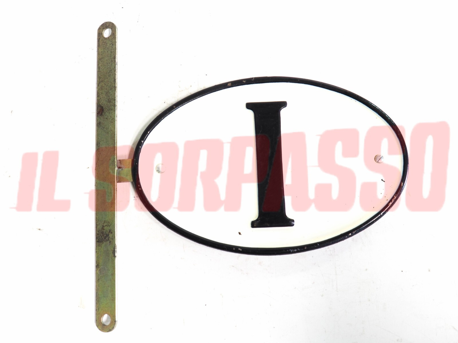 FREGIO EMBLEMA STEMMA ITALIA ACCESSORI + STAFFA FIAT TOPOLINO BALILLA 1100 A B E
