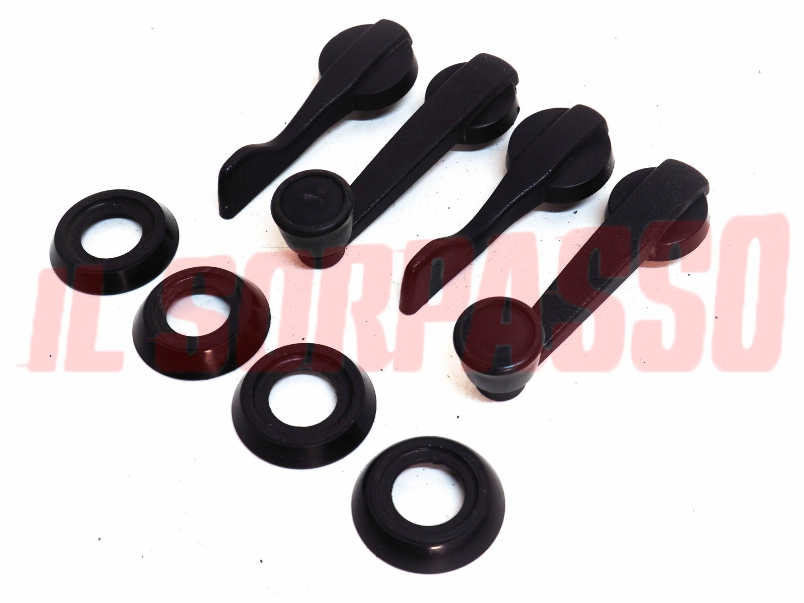 MANIGLIE APRI PORTA + ALZAVETRO + ROSETTE FIAT 238 + FURGONE ORIGINALI