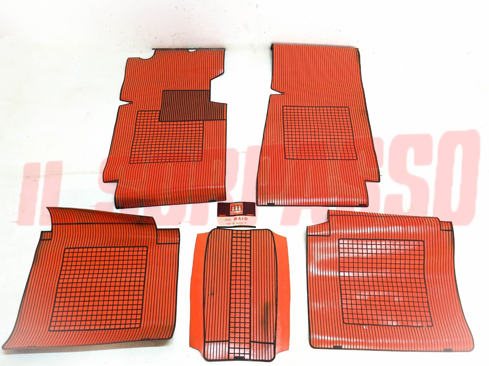 SOPRA TAPPETI ROSSI E NERI FIAT 125 SPECIAL DAL 1971 ORIGINALI EVEREST