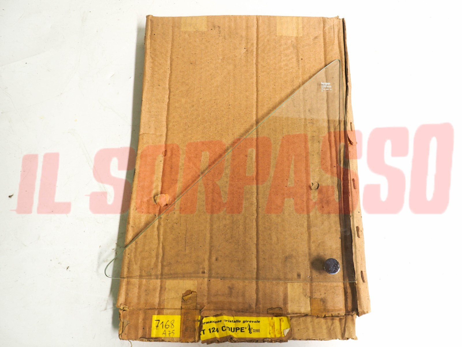 VETRO DEFLETTORE SINISTRO FIAT 124 COUPE 1 SERIE ORIGINALE MODIFICATO