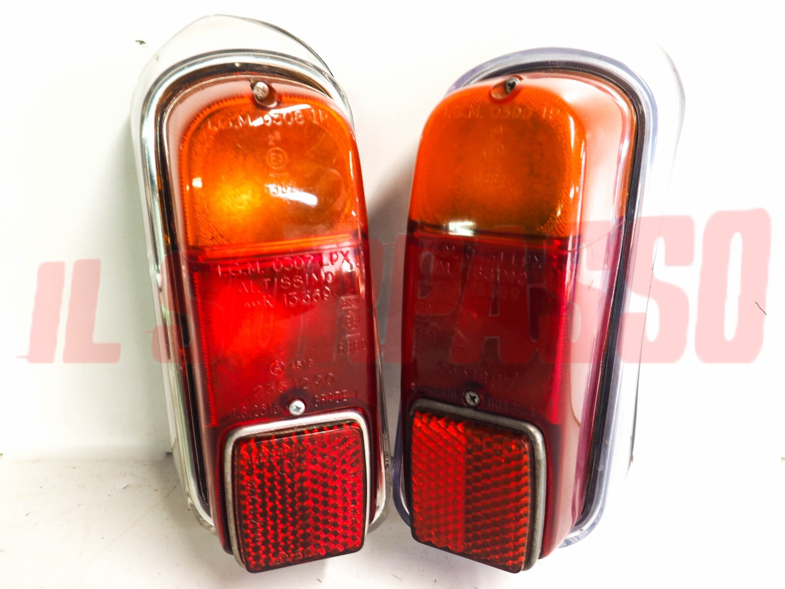 FANALI POSTERIORI DESTRO SINISTRO + GUARNIZIONI FIAT 600 E FANALONA ALTISSIMO