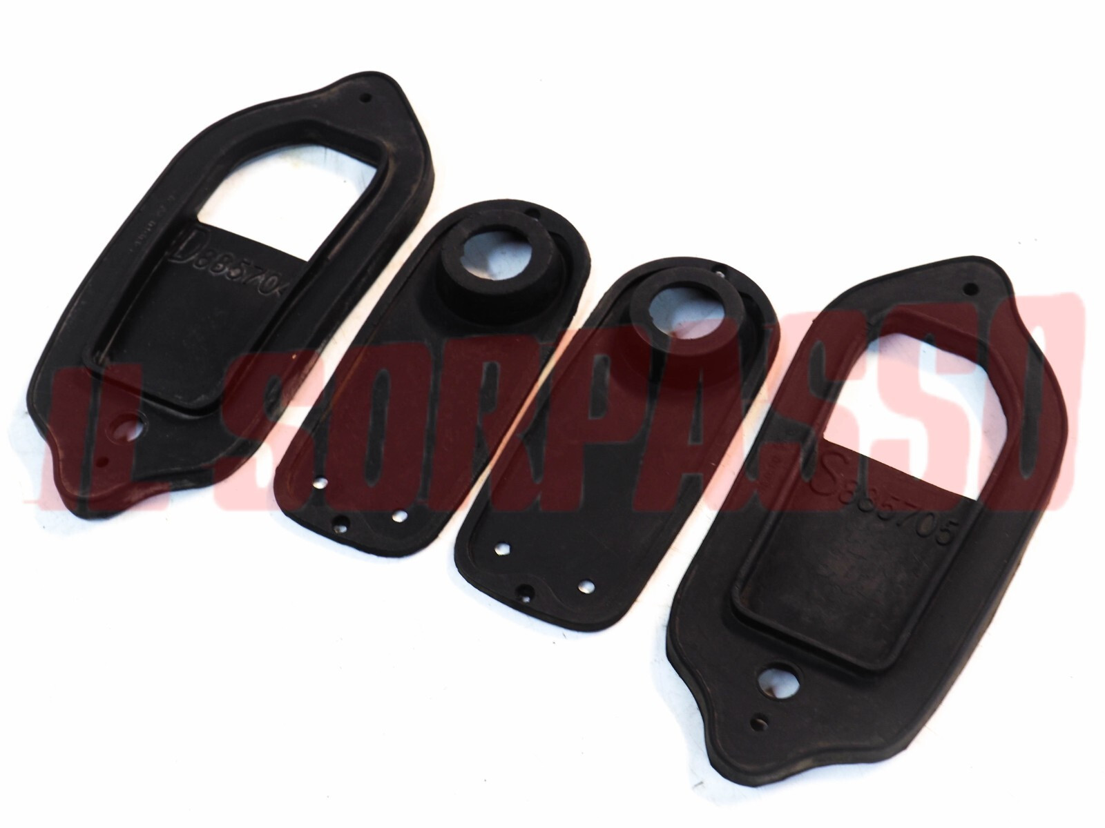 GUARNIZIONI INTERNE ESTERNE FANALI FARI POSTERIORI FIAT 600 1 SERIE ORIGINALI