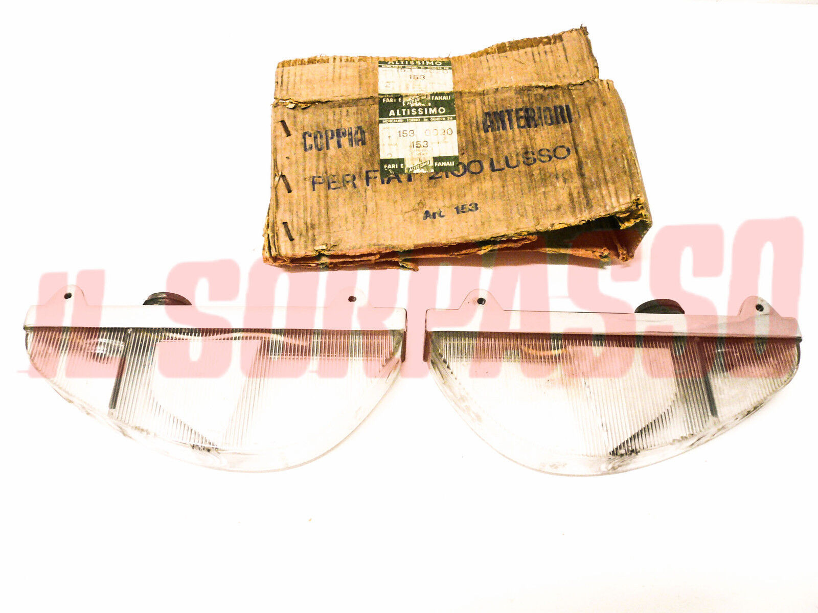 FANALINI ANTERIORI FRECCE DESTRO SINISTRO FIAT 2100 LUSSO ORIGINALI