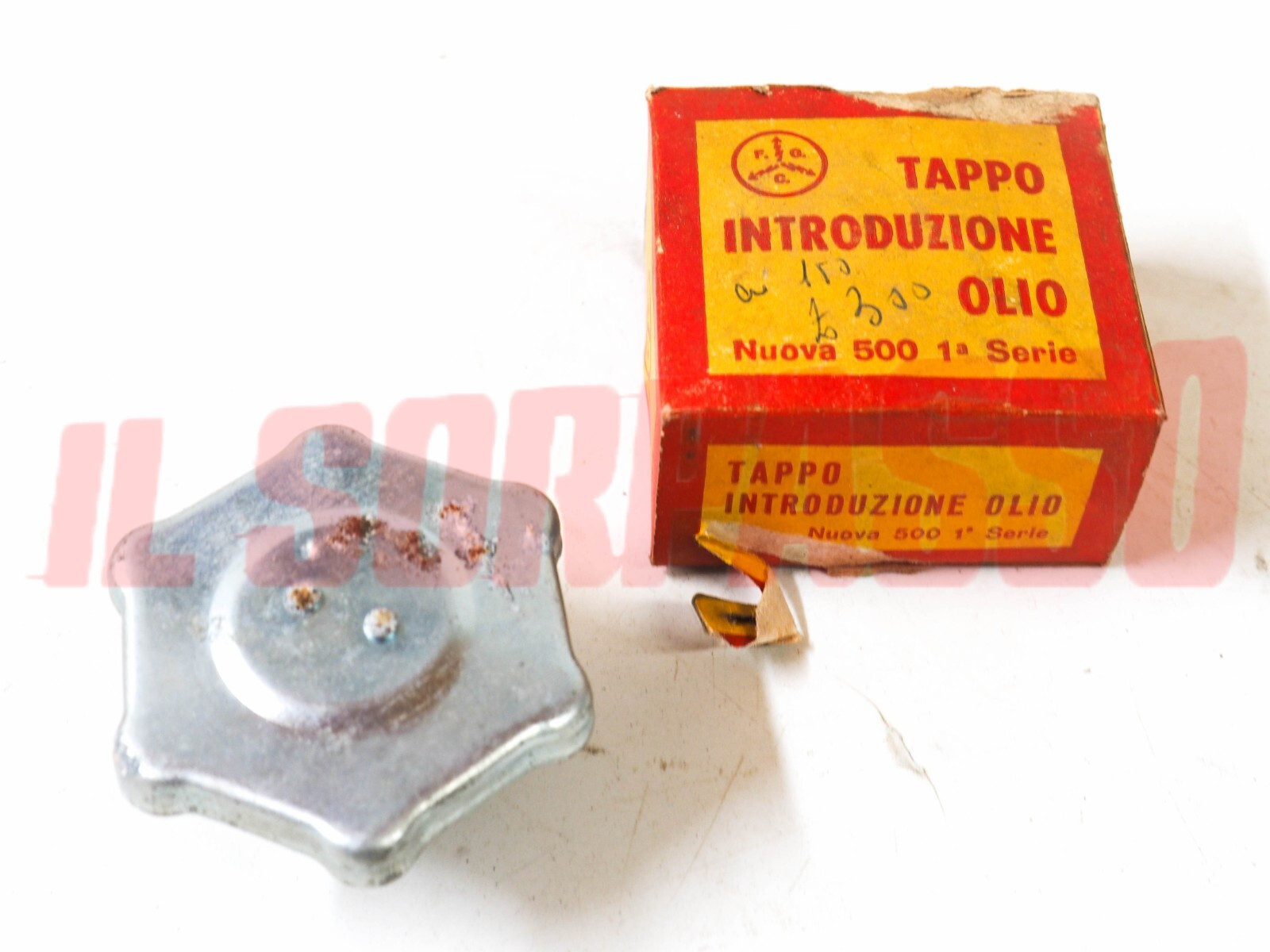 TAPPO OLIO MOTORE COPERCHIO PUNTERIE FIAT NUOVA 500 N ORIGINALE NOS