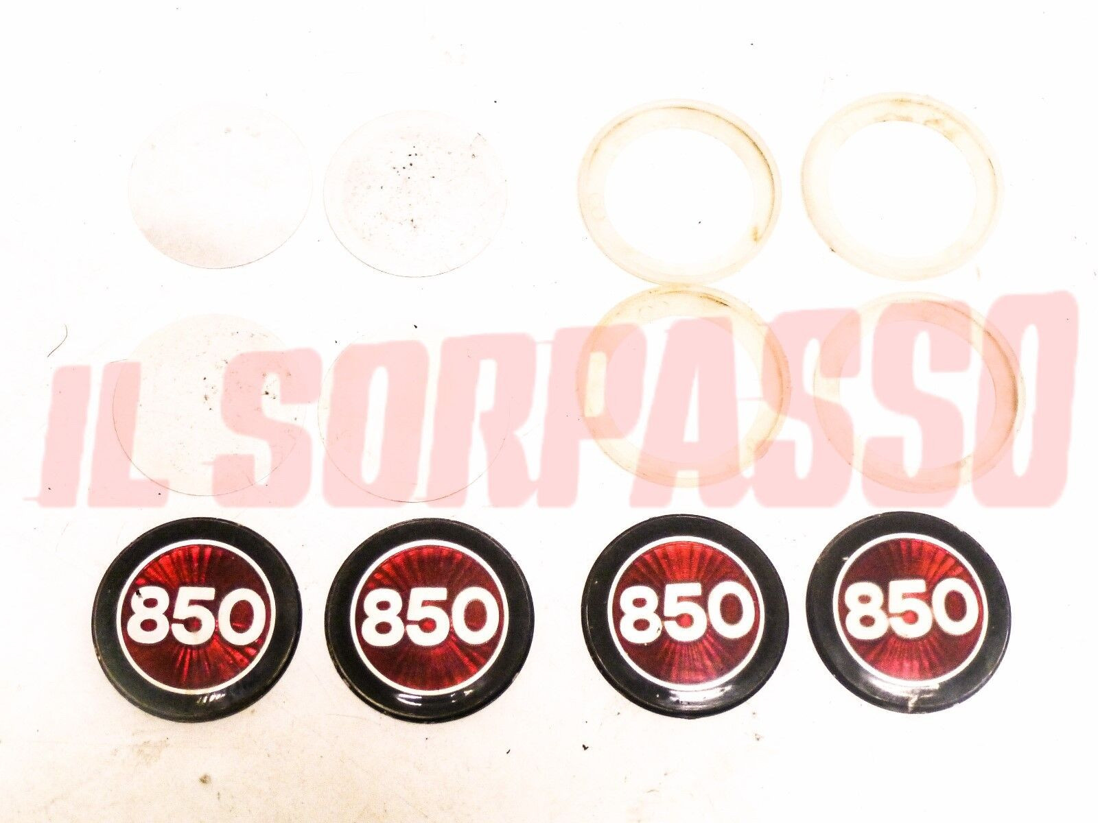 STEMMI COPPE RUOTA BORCHIE CERCHI 12 FIAT 850 BERLINA - T - PULMINO FAMILIARE