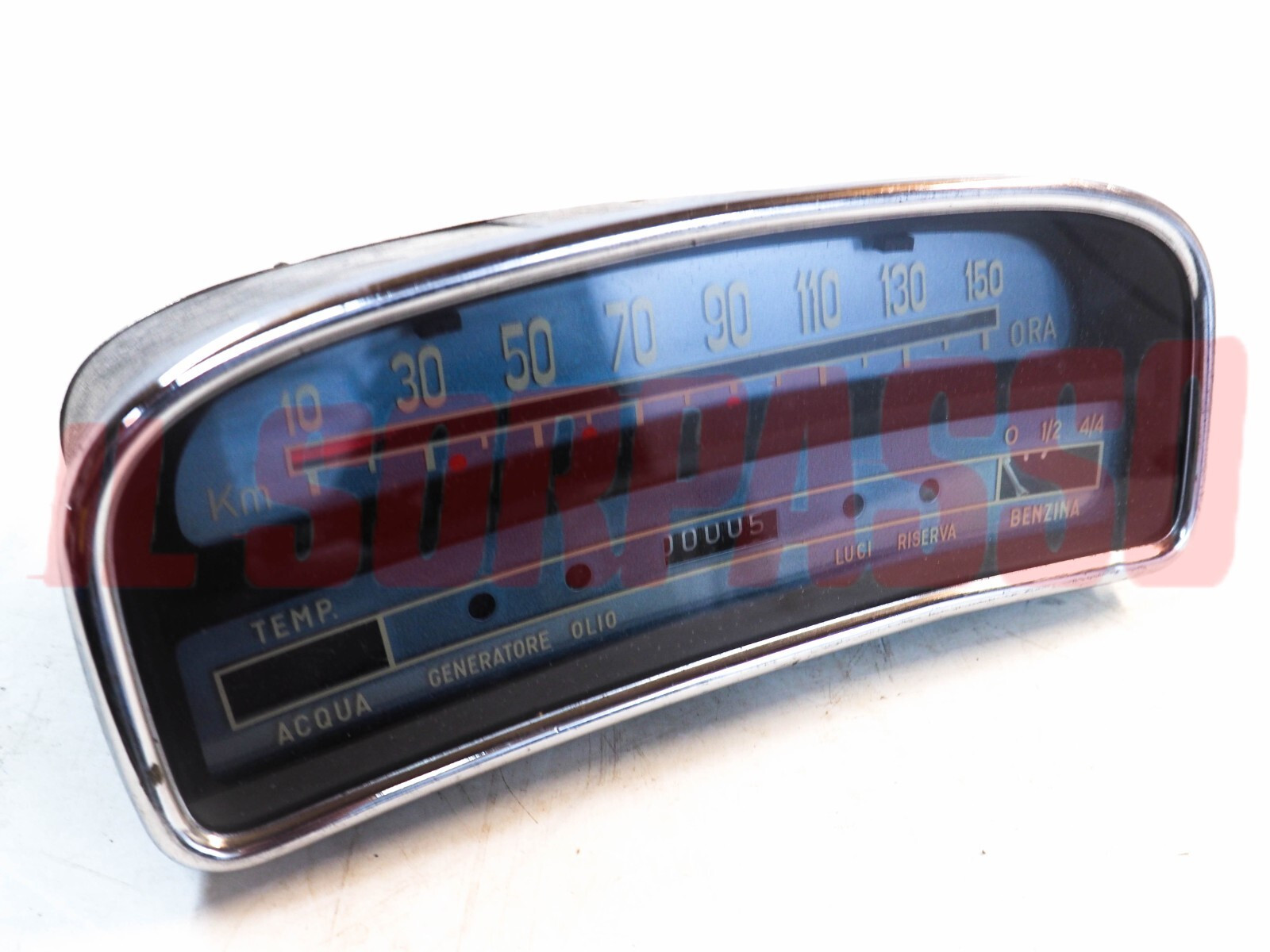 STRUMENTO CONTACHILOMETRI CRUSCOTTO FIAT 1100 D ORIGINALE VEGLIA