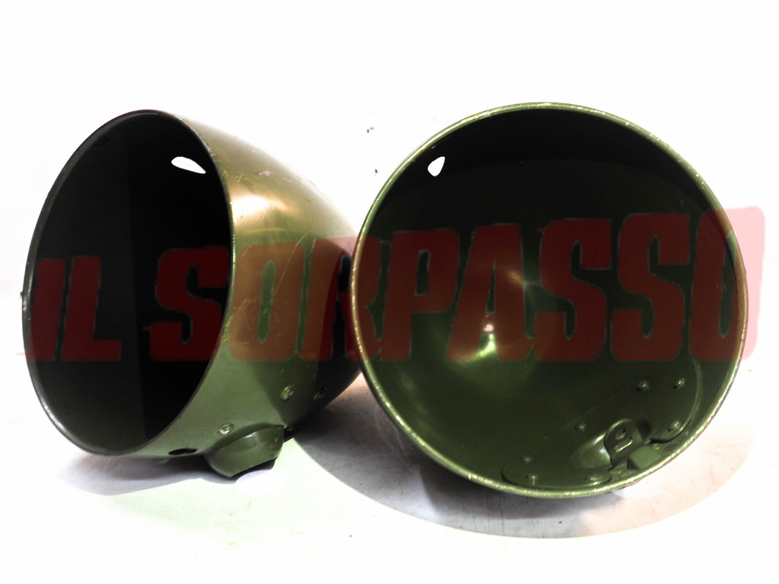 CUPOLE TAZZE SEDI FARO FANALI GRUPPI OTTICI FIAT 1100 E MUSONE ORIGINALI