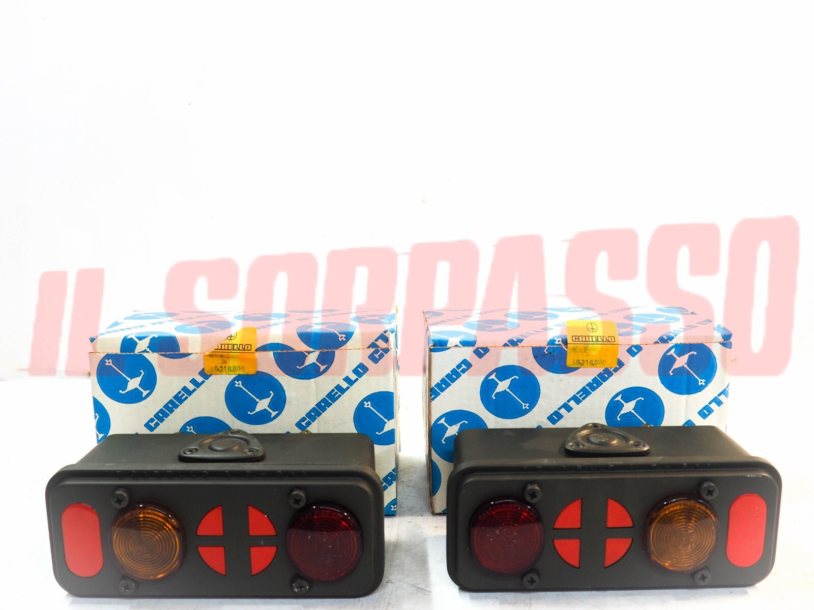 FANALI POSTERIORI MILITARI FIAT CAMPAGNOLA AR 51 55 59 CARELLO SENZA LUCE TARGA