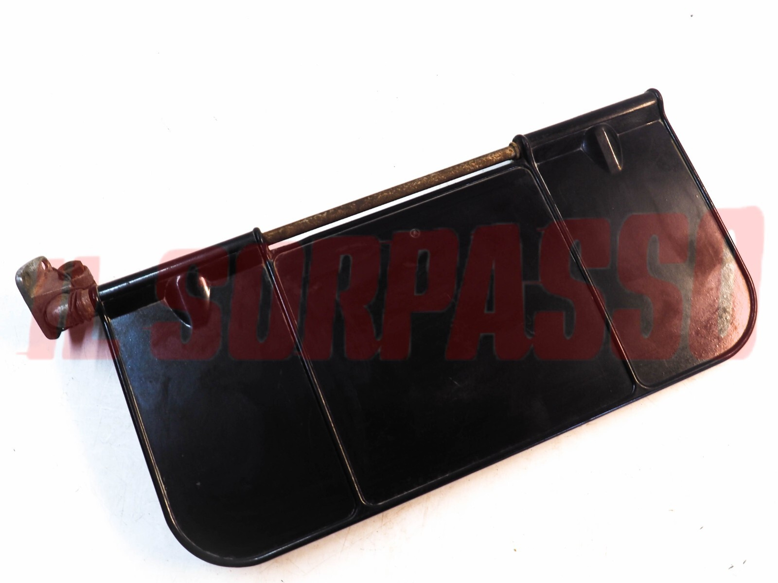 ALETTA ANTINA PARASOLE SINISTRA NERA + SUPPORTO FIAT 508 C 1100 A B E ORIGINALE