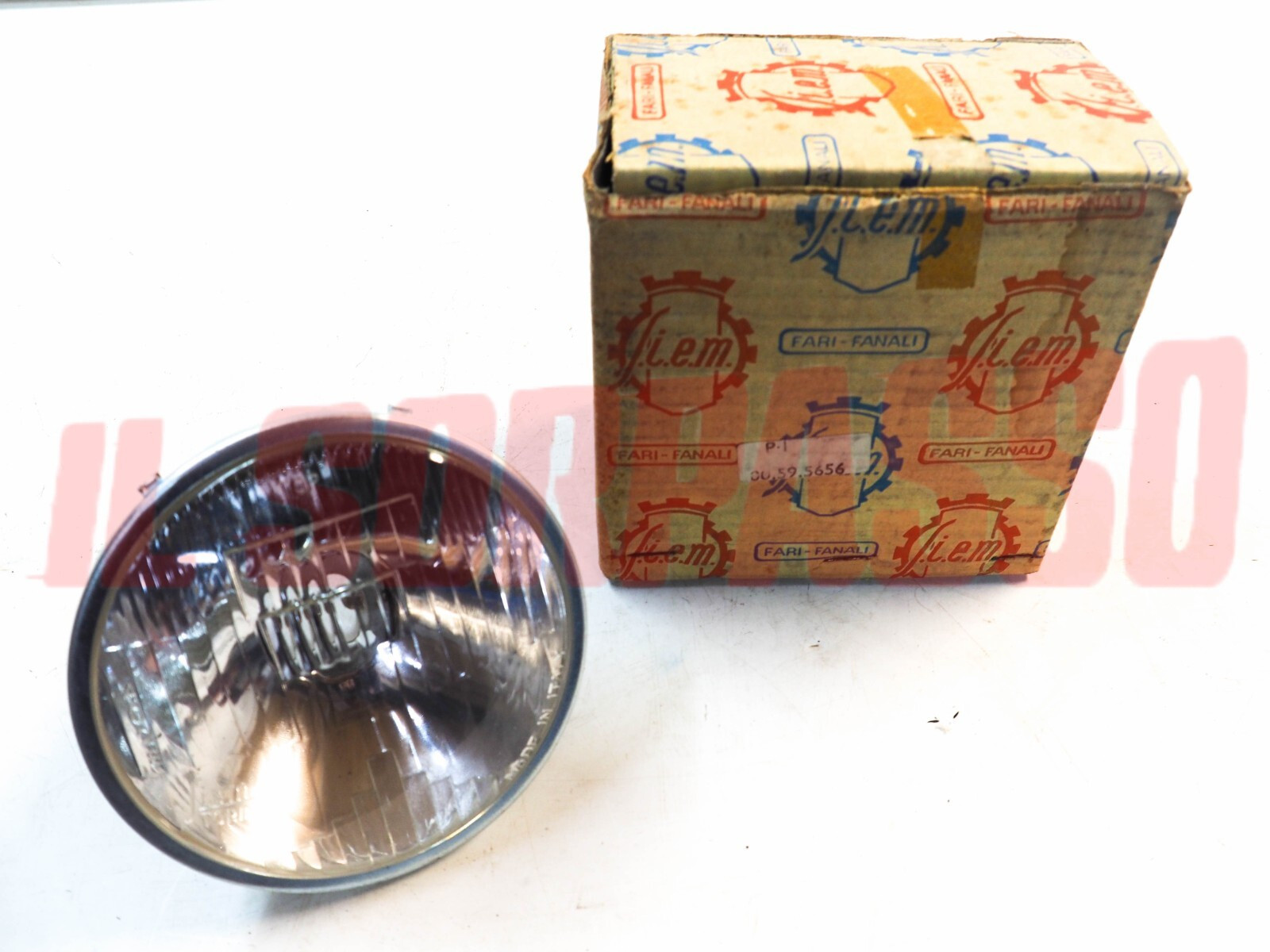 GRUPPO OTTICO FANALE FARO + PORTA LAMPADA SIEM VESPA 50 R L N ORIGINALE