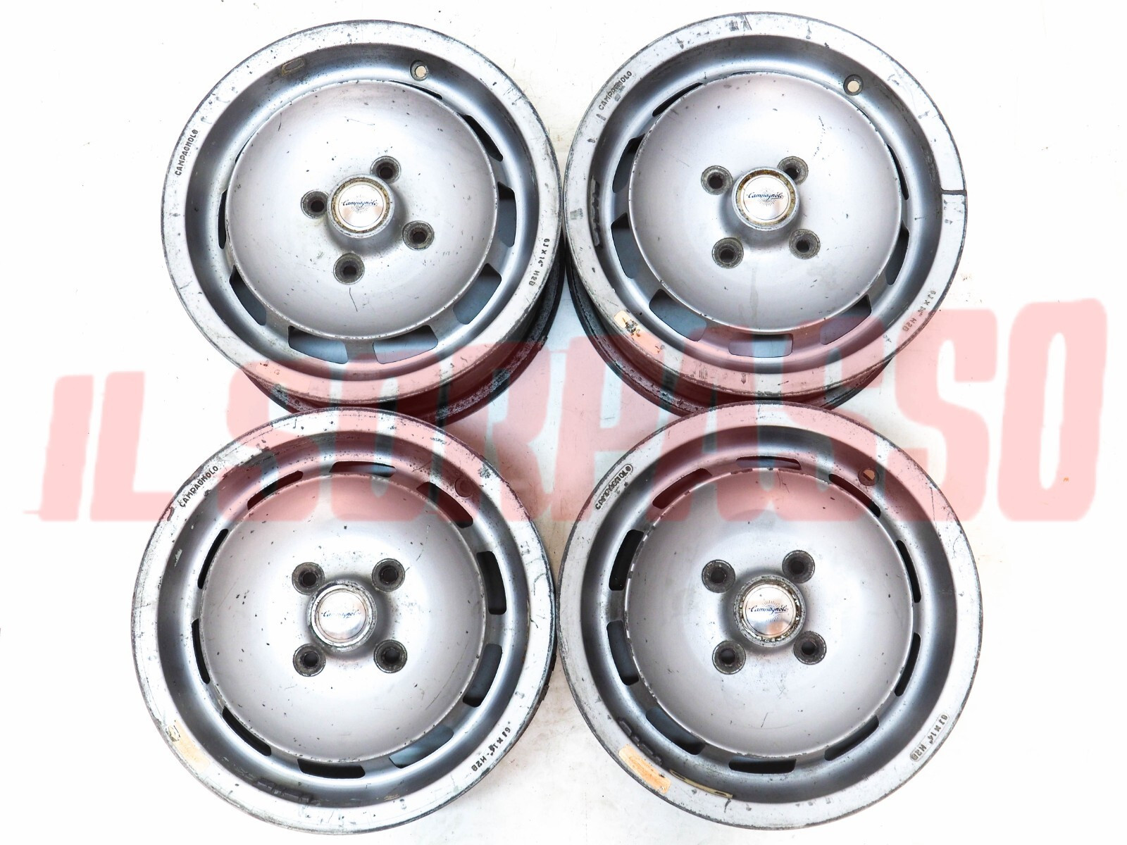 CERCHI RUOTA IN LEGA CAMPAGNOLO A.R ALFETTA QUADRIFOGLIO GIULIETTA 75   6X14