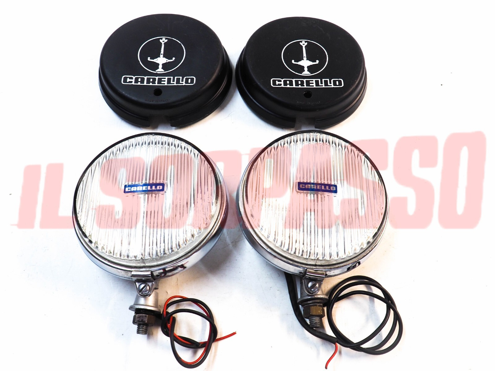 FARI FENDINEBBIA TONDI CARELLO + COPERCHI A112 ABARTH FIAT 500 600 850 127 128