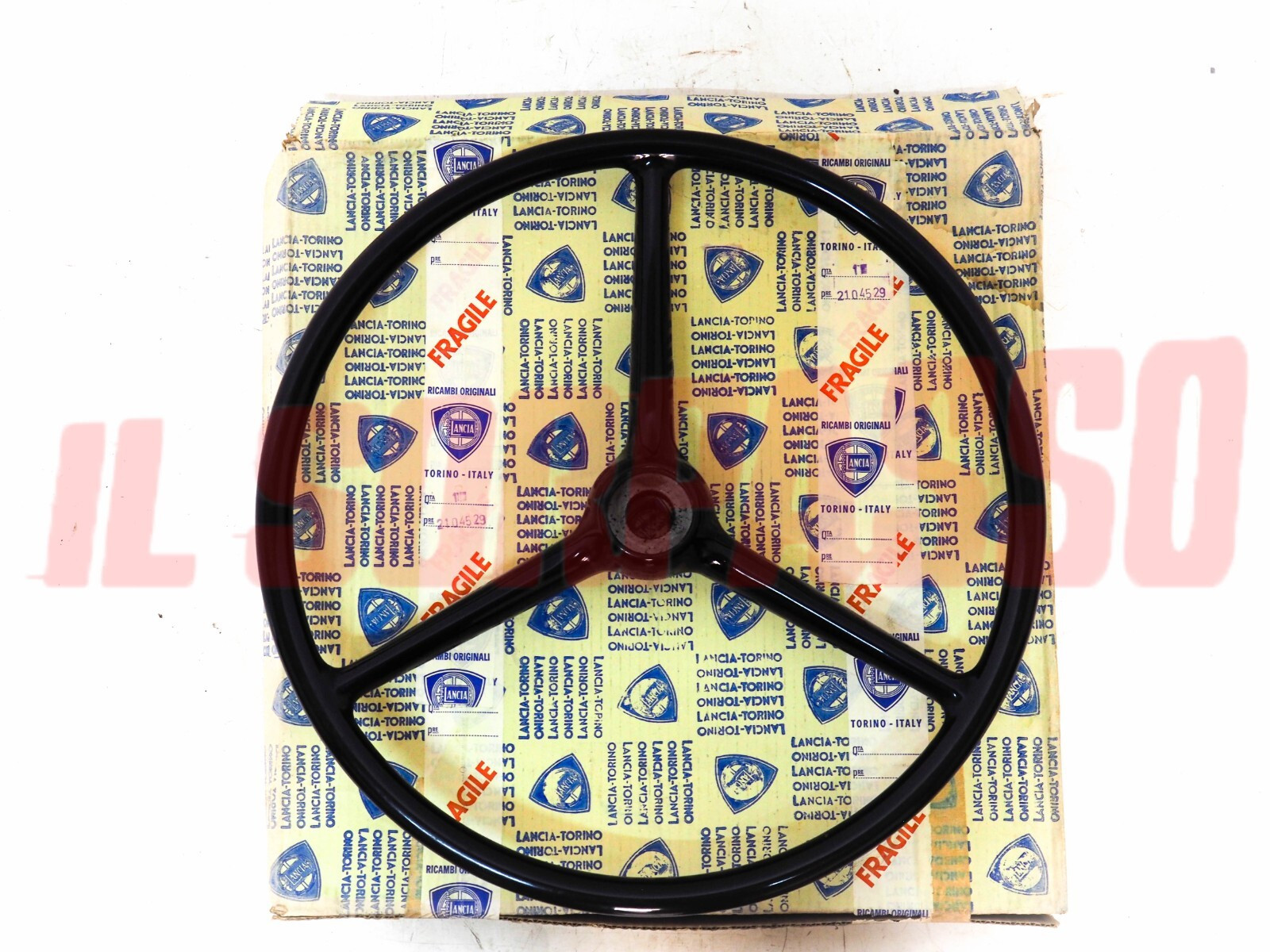 VOLANTE STERZO AUTOCARRO AUTOBUS LANCIA ANNI 40 50 BACHELITE ORIGINALE 2104529