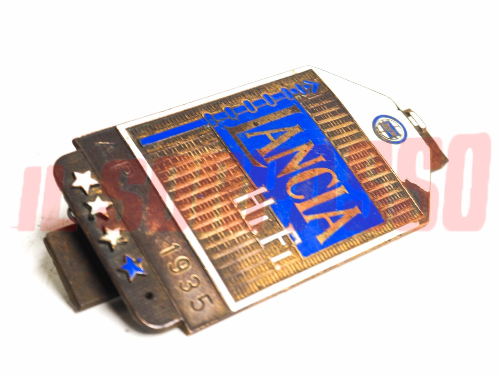 FREGIO EMBLEMA STEMMA RADIATORE CLUB LANCIA HI FI ANNO 1935