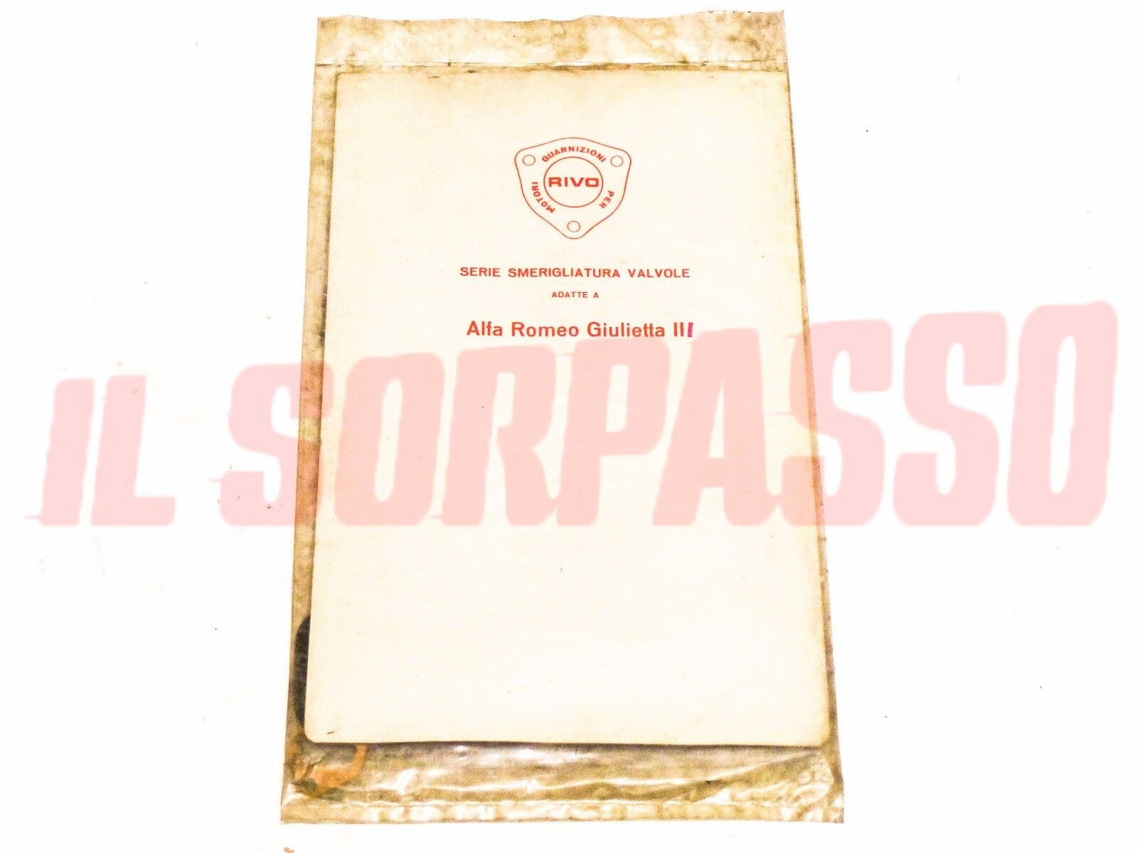 GUARNIZIONI SERIE KIT SMERIGLIO VALVOLE ALFA ROMEO GIULIETTA SPIDER SPRINT 3 S