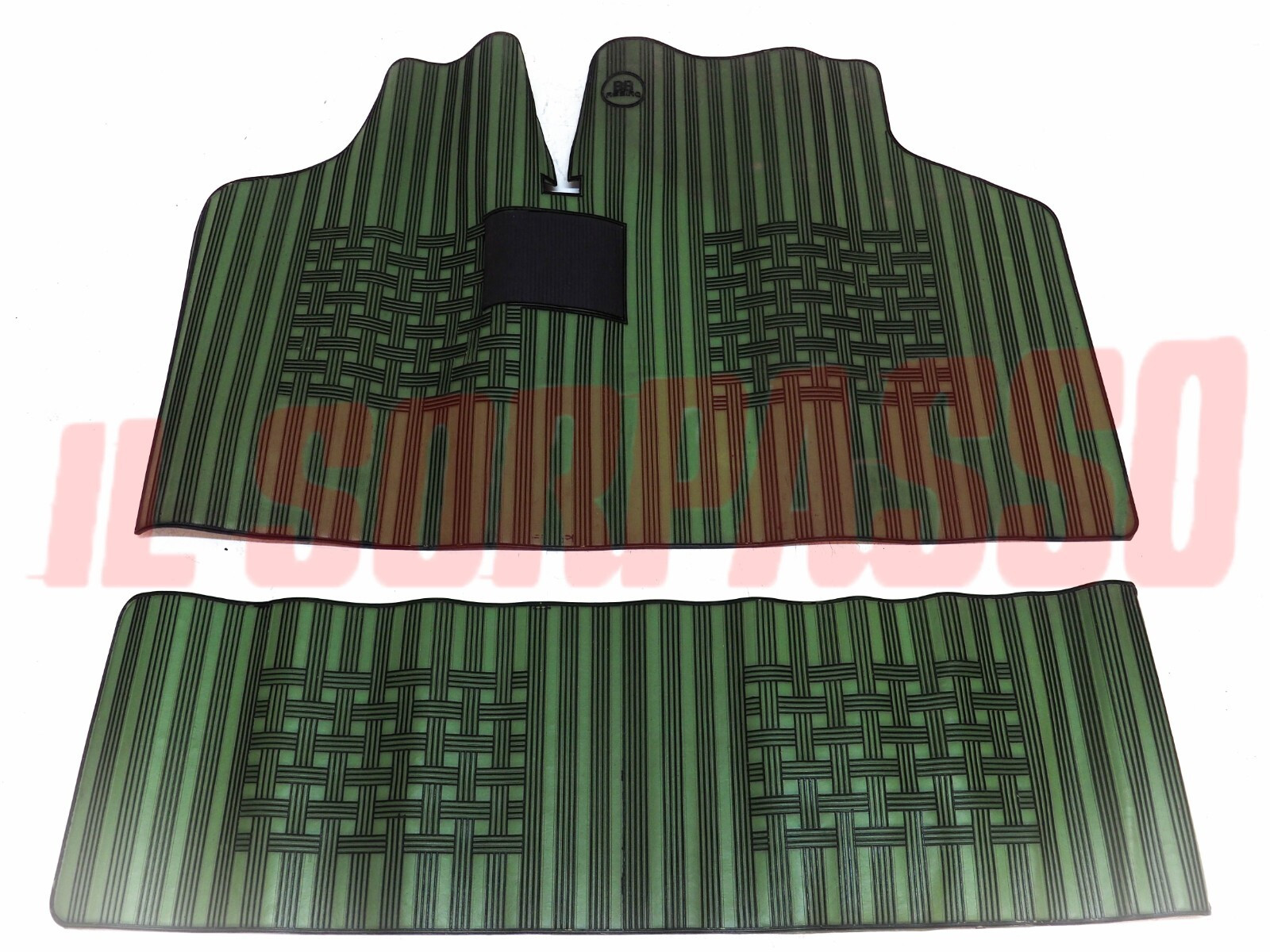 SOPRA TAPPETI VERDI NERI AUTOBIANCHI A112 + ABARTH ORIGINALI ASSIRO FILGOMMA