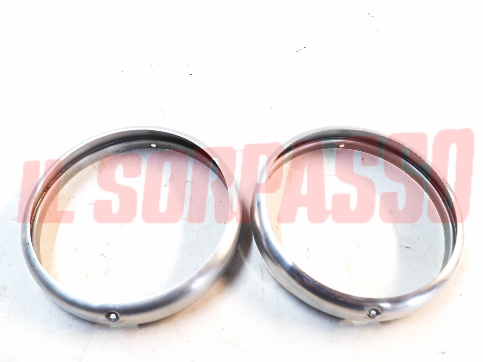 CORNICI CERCHI FARO GRUPPO OTTICO FIAT 600 1 SERIE ORIGINALI SIEM