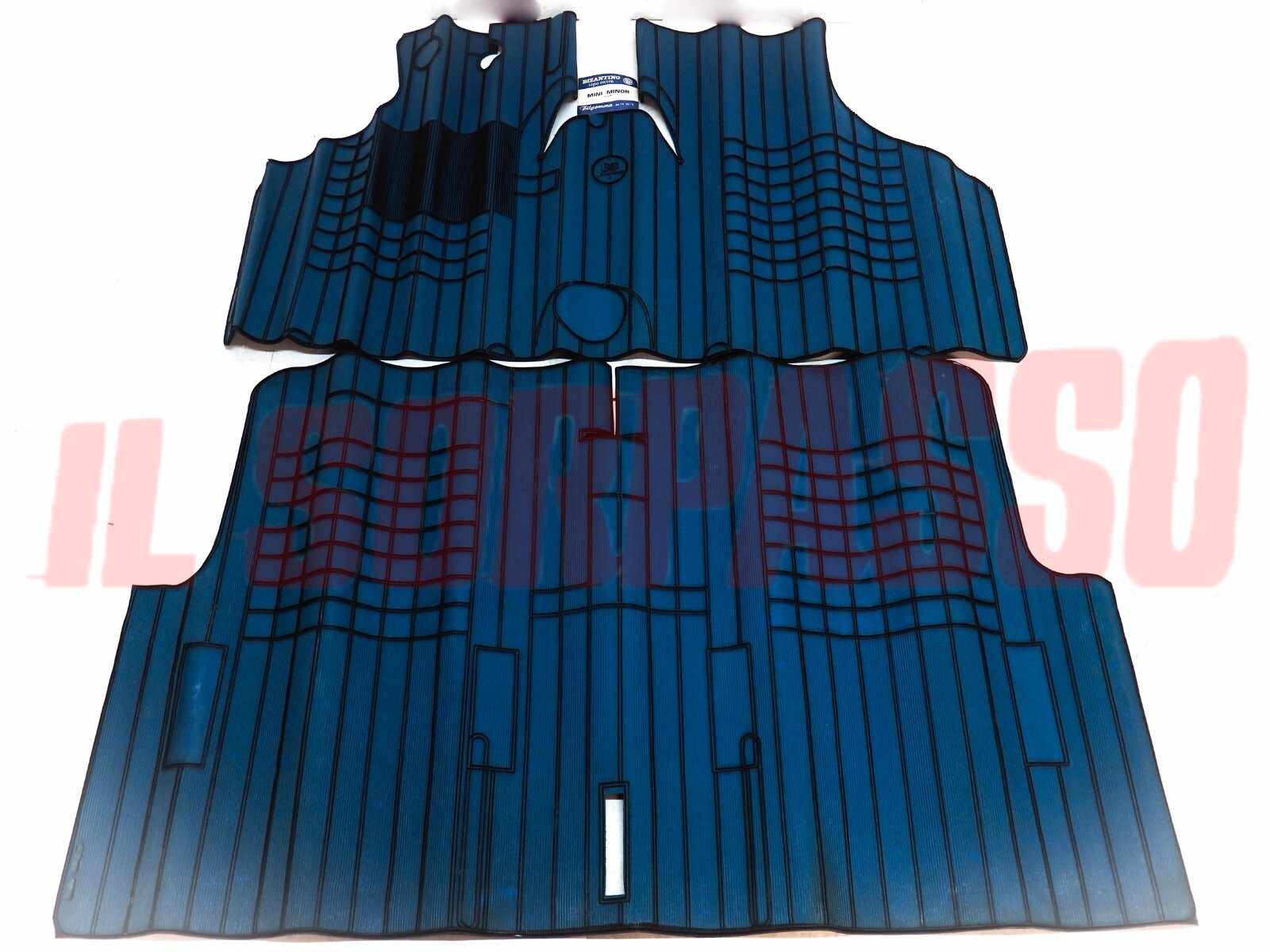 SOPRA TAPPETI GOMMA INTERNI BLU E NERI INNOCENTI MINI MINOR - COOPER FILGOMMA