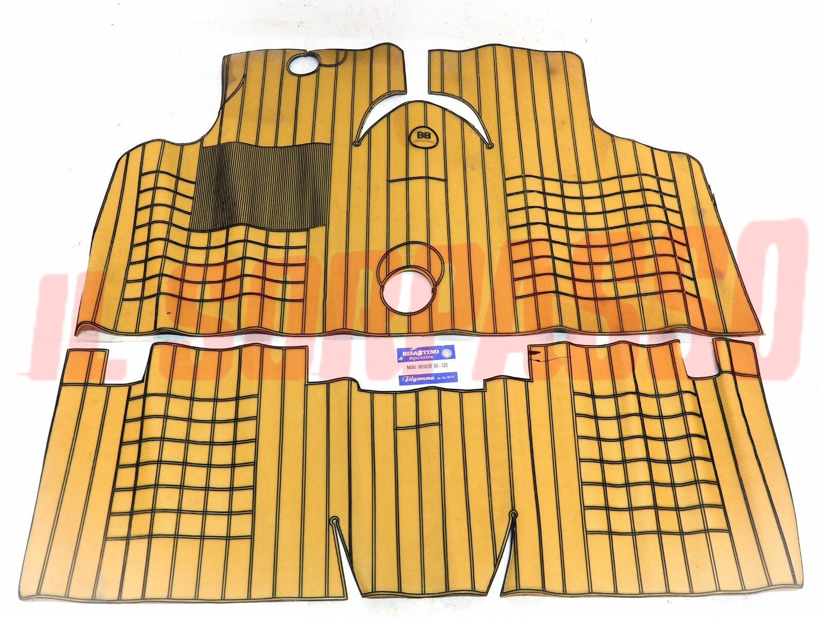 SOPRA TAPPETI GOMMA INTERNI BEIGE NERI INNOCENTI MINI 90 120 DE TOMASO FILGOMMA