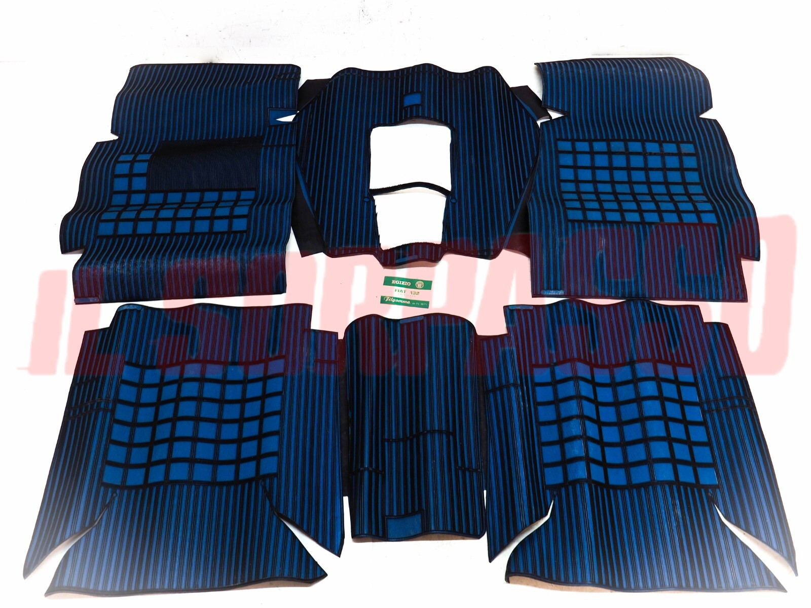 SOPRA TAPPETI BLU E NERI CON PONTE FIAT 132 UNIFICATO ORIGINALI FILGOMMA