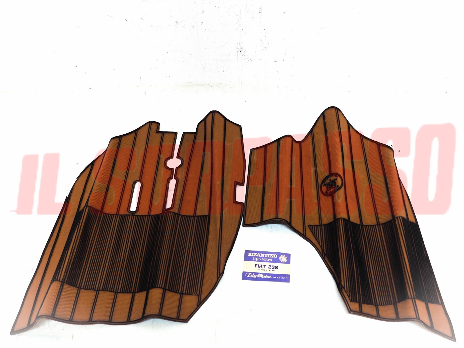 SOPRA TAPPETI INTERNI MARRONI E NERI FIAT 238 ULTIMA SERIE ORIGINALI FILGOMMA