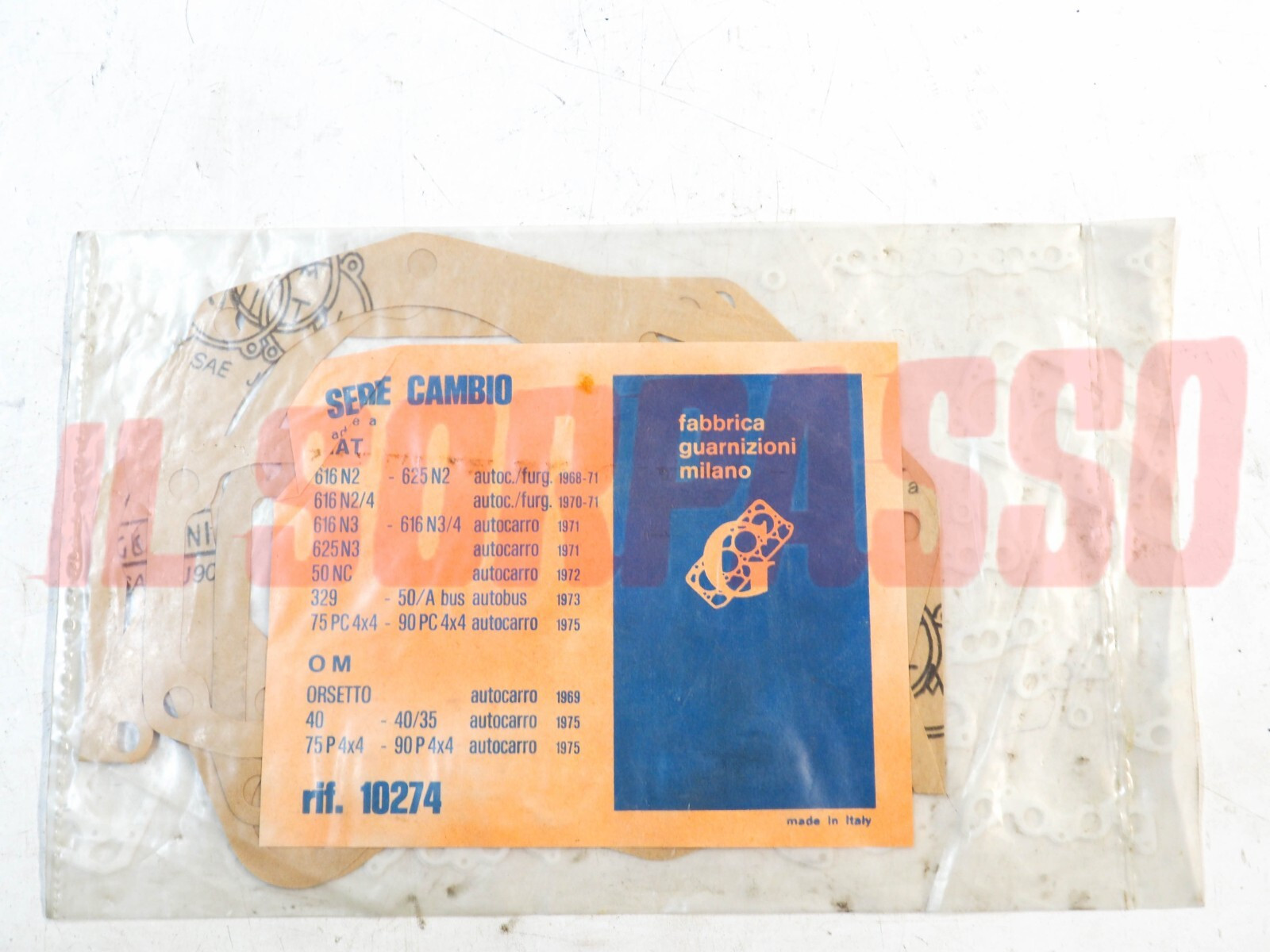 GUARNIZIONI SERIE CAMBIO FIAT 616 N2 N3 625 50 N3 OM ORSETTO ORIGINALI