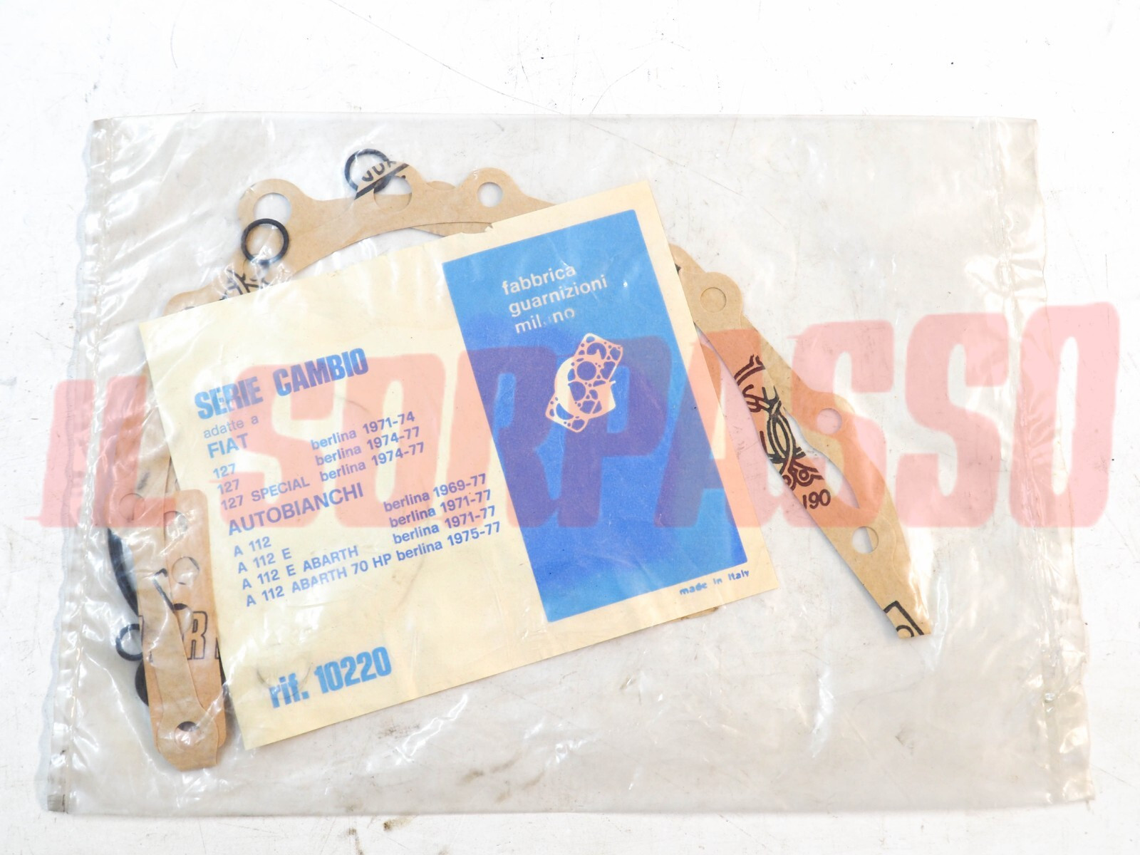 GUARNIZIONI SERIE CAMBIO FIAT 127 - AUTOBIANCHI A112 + ABARTH ORIGINALI