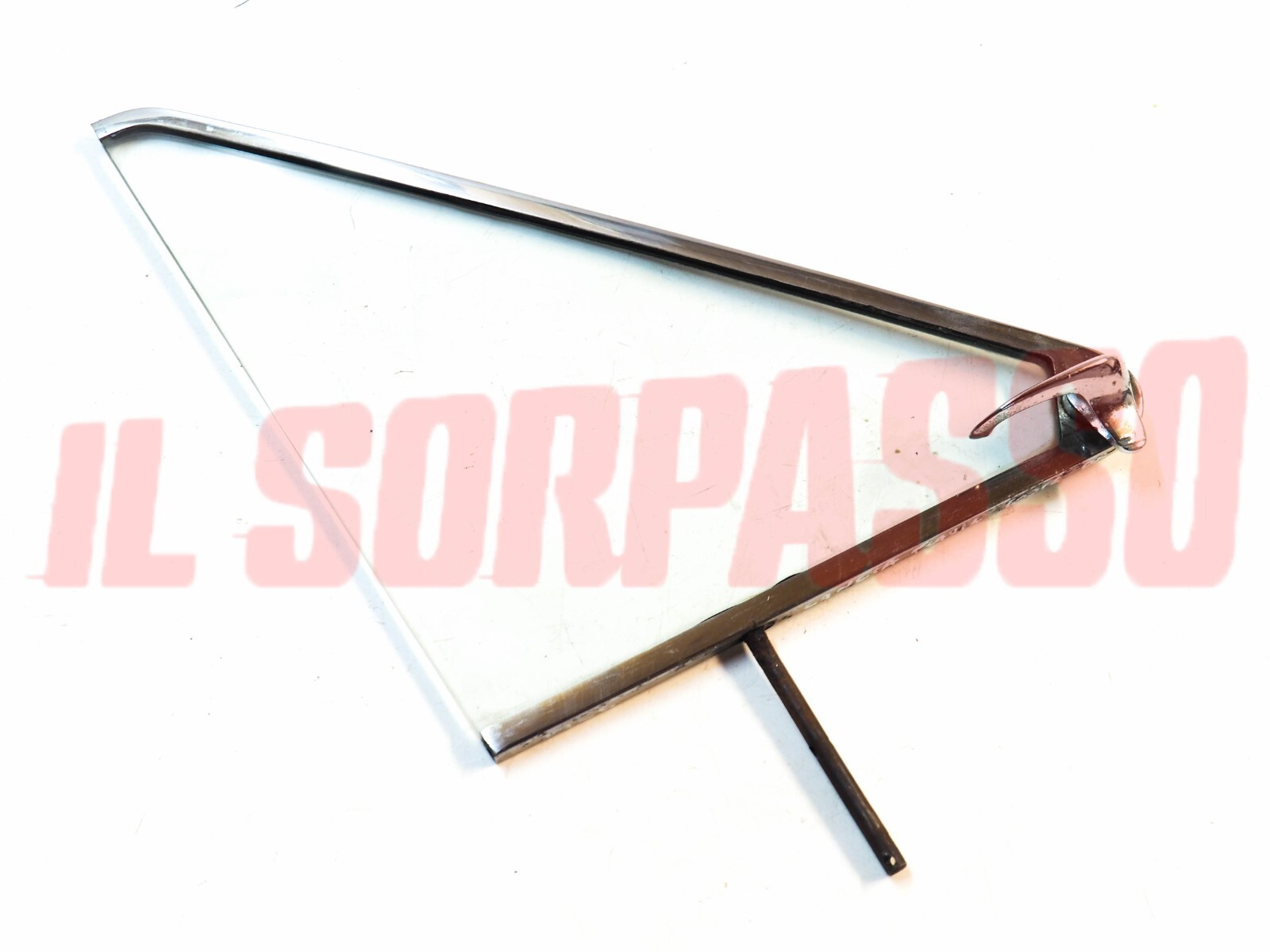 VETRO DEFLETTORE SINISTRO + CORNICE + MANIGLIA LANCIA FLAVIA COUPE ORIGINALE