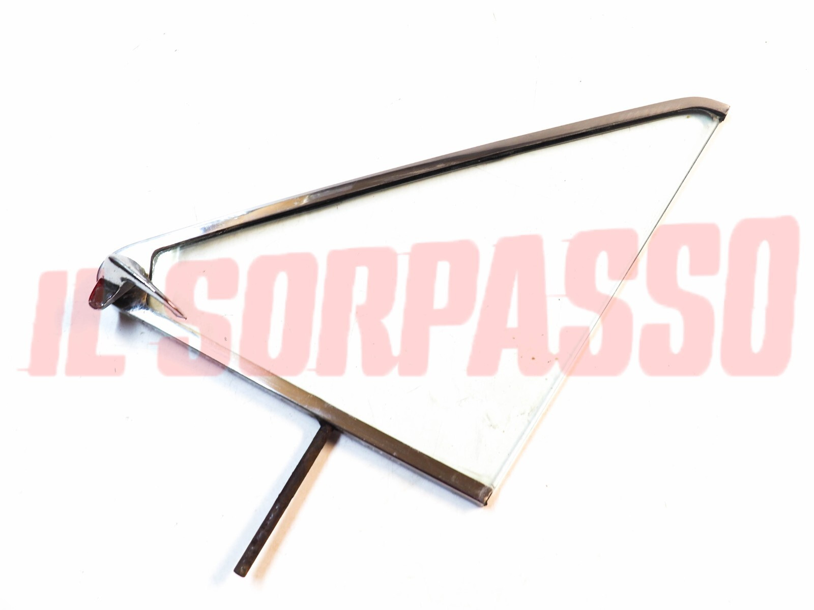 VETRO DEFLETTORE DESTRO + CORNICE + MANIGLIA LANCIA FLAVIA COUPE ORIGINALE