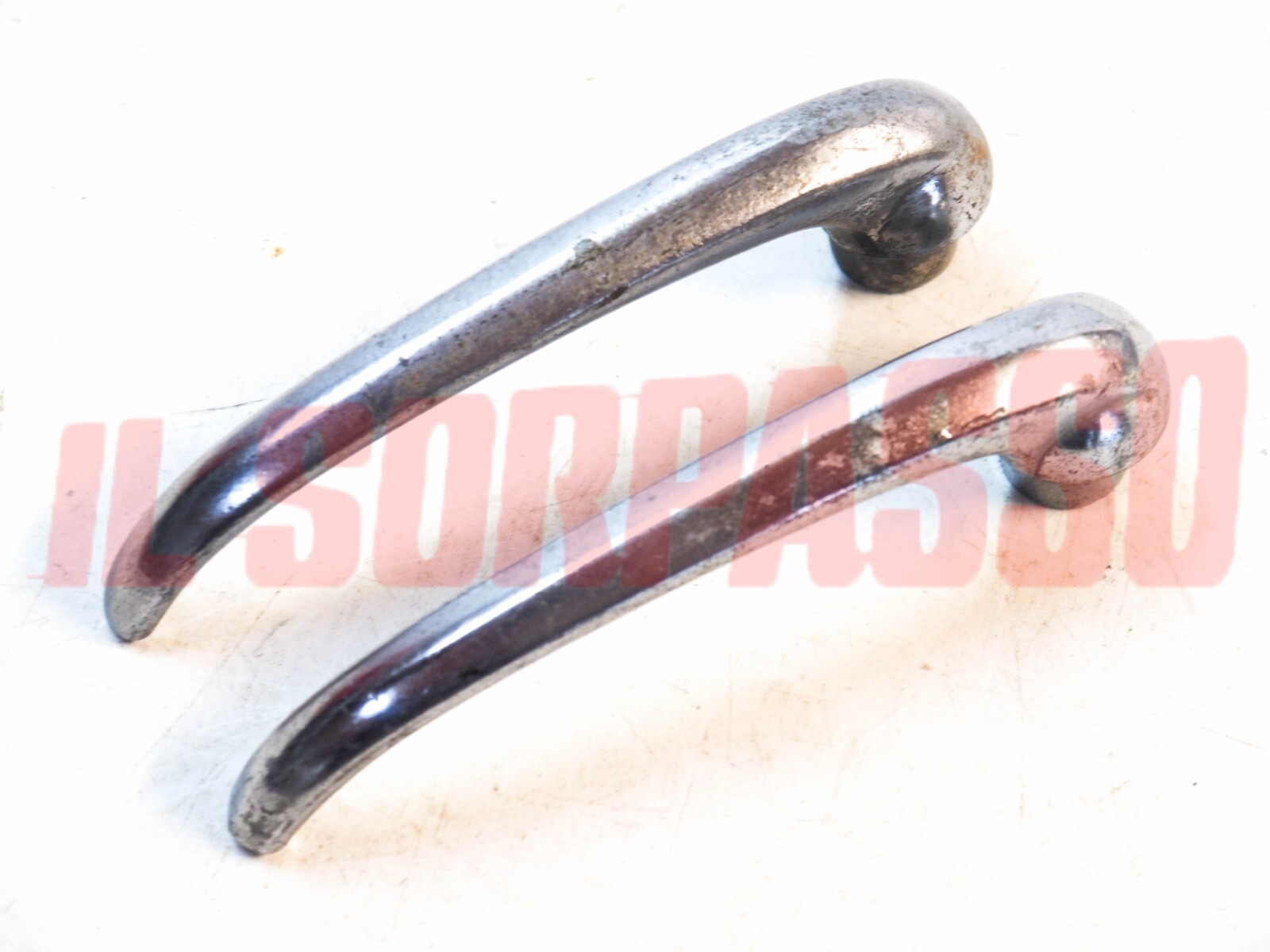 MANIGLIE APRI PORTA DESTRA + SINISTRA FIAT 1400 + 1900 BERLINA CABRIO USATE