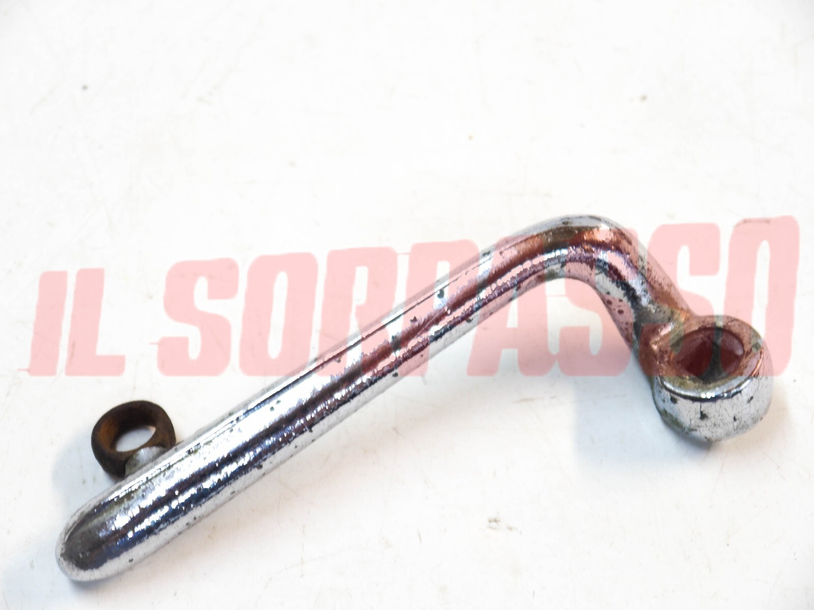 MANIGLIA APRI PORTA INTERNA SINISTRA CON ASOLA FIAT 1100 A B E MUSONE ORIGINALE