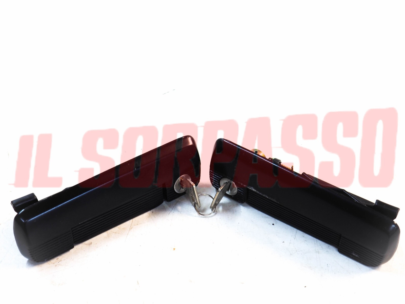 IMPARIGLIO MANIGLIE PORTA DESTRA + SINISTRA IN METALLO FIAT 127 SPORT 128 RALLY