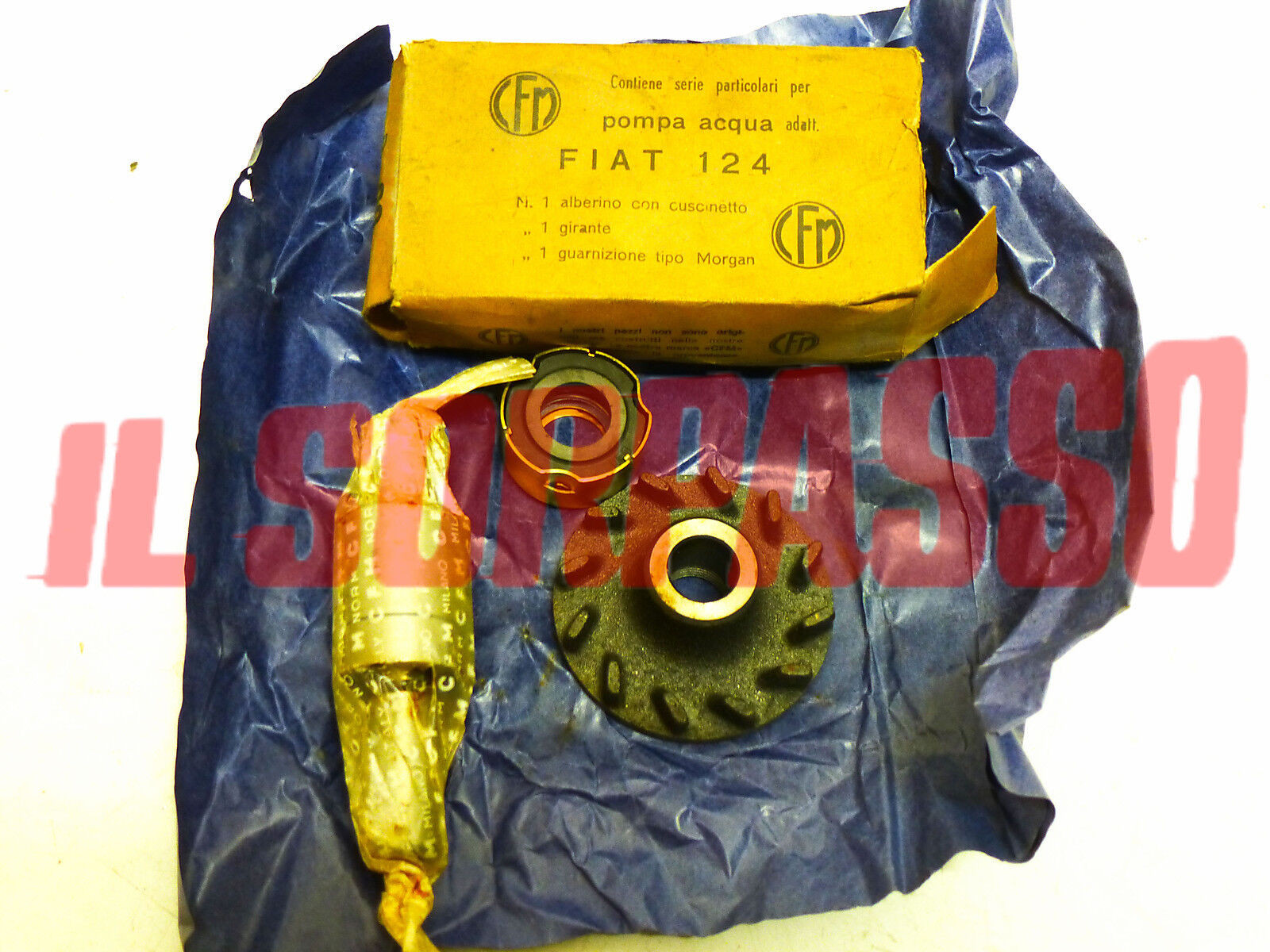 KIT REVISIONE POMPA ACQUA FIAT 124 BERLINA SPECIAL COUPE SPIDER ORIGINALE