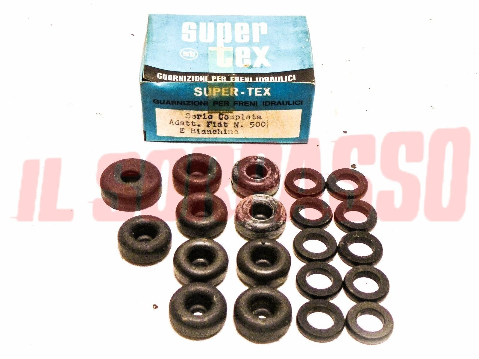 KIT RIPARAZIONE GOMMINI CILINDRETTI POMPA FRENO FIAT NUOVA 500 N BIANCHINA 1 S