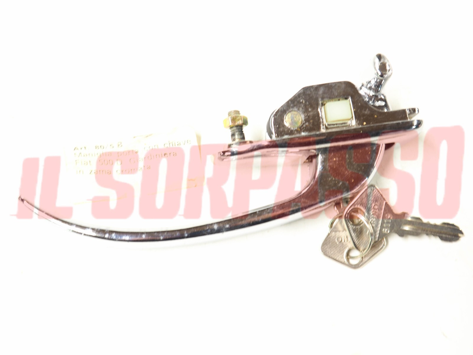 MANIGLIA PORTA SINISTRA CROMATA FIAT 500 GIARDINIERA ORIGINALE