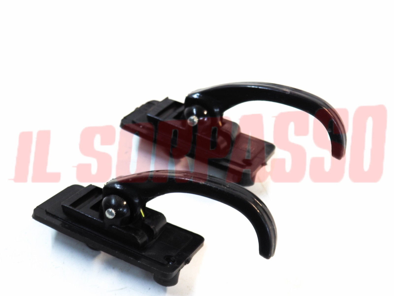MANIGLIE NERE APRI PORTA DESTRA SINISTRA 1 FORO FIAT 500 L 124 126 127 128 900 T
