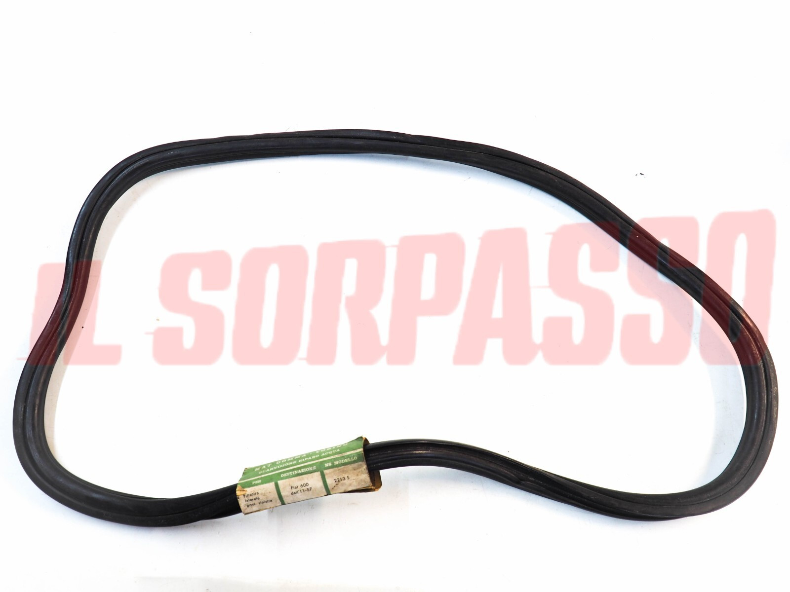 GUARNIZIONE VETRO LATERALE FISSO POSTERIORE SINISTRO FIAT 600 INSERTO ORIGINALE
