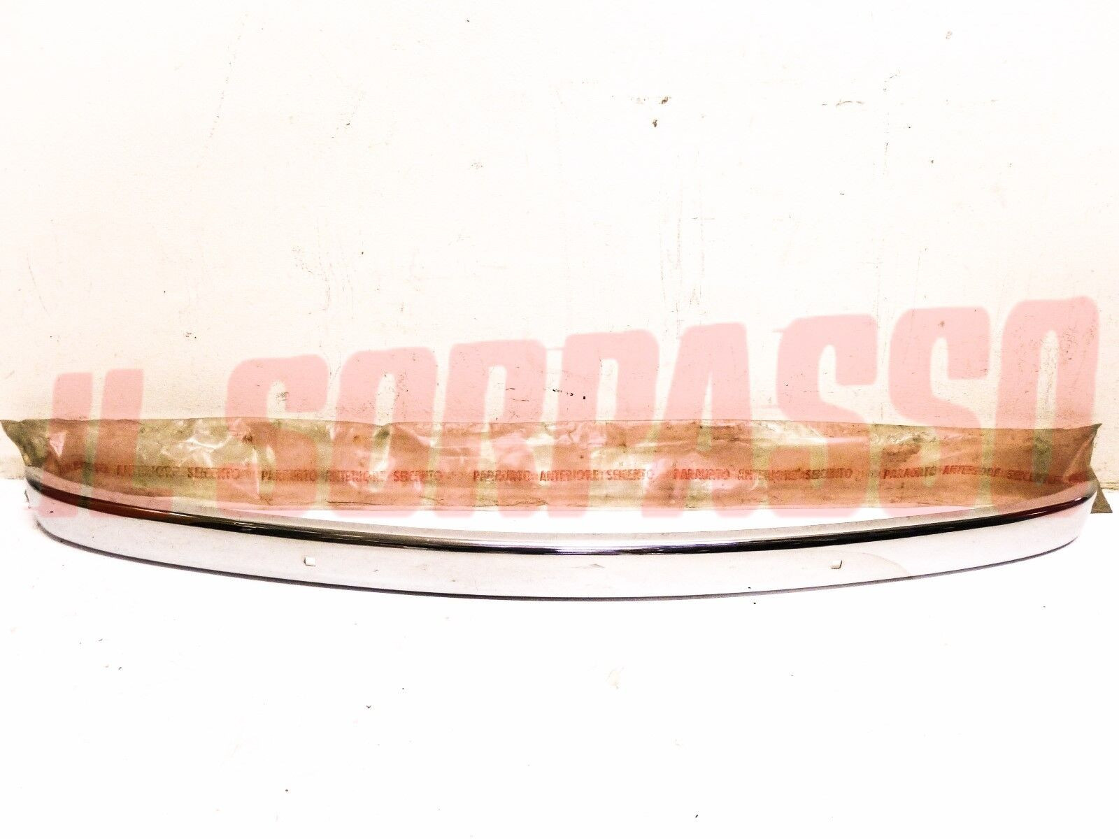 LAMA PARAURTI ANTERIORE FIAT 600 + D + E ORIGINALE NOS