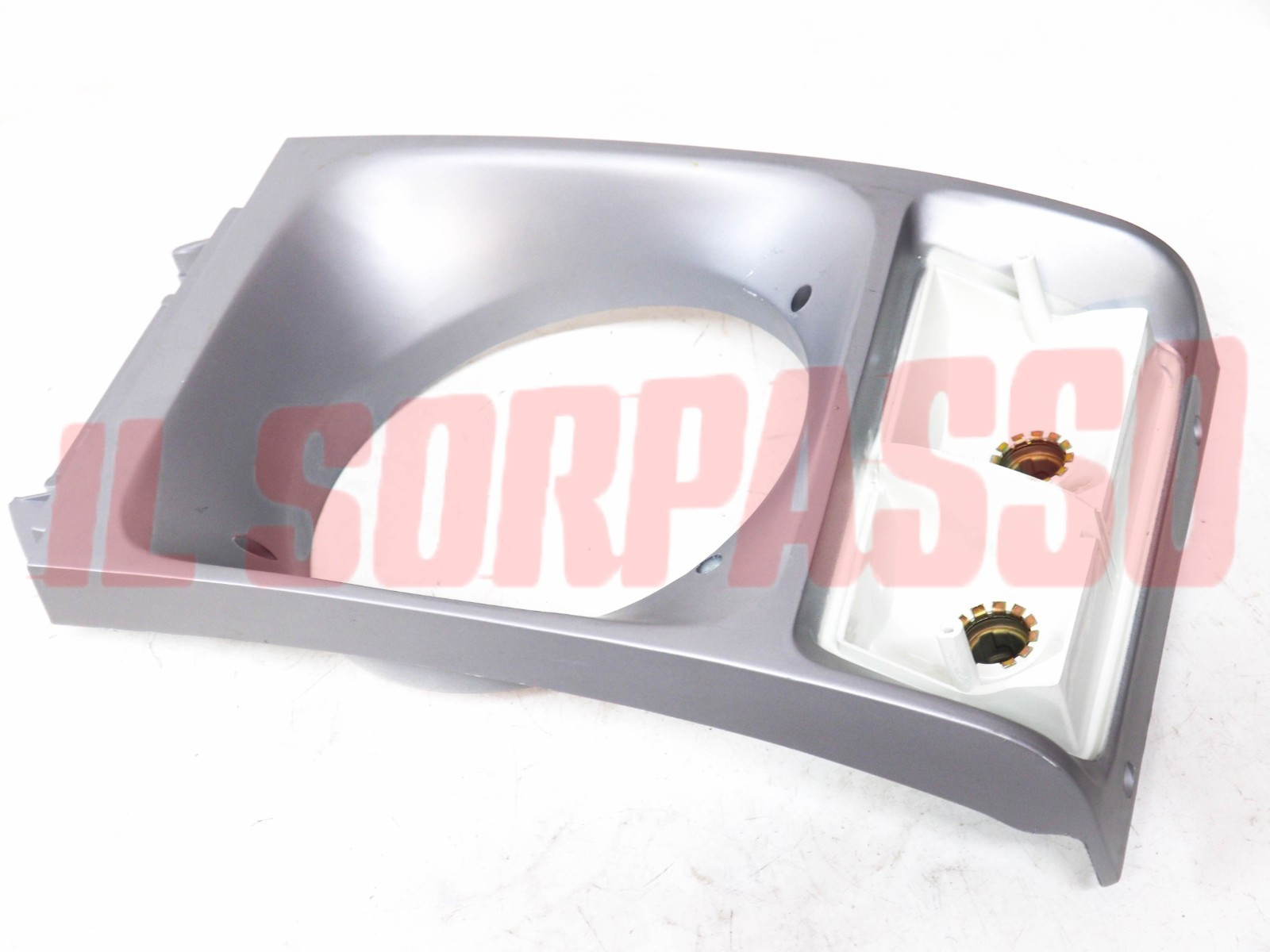 CORNICE CERCHIO FARO + FANALINO SINISTRO IVECO OM 40 50 ORIGINALE GRIGIO CHIARO