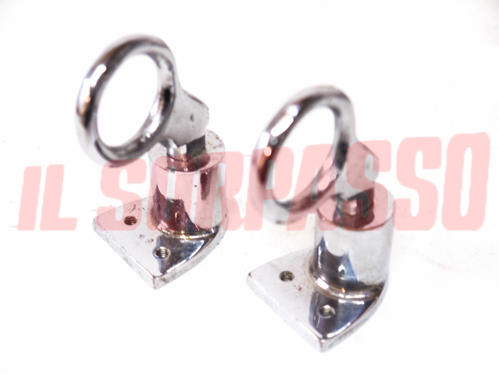 GANCI CHIUSURA COFANO ANTERIORE FIAT LANCIA ALFA ROMEO SPORTIVE ANNI 40 50 NOS